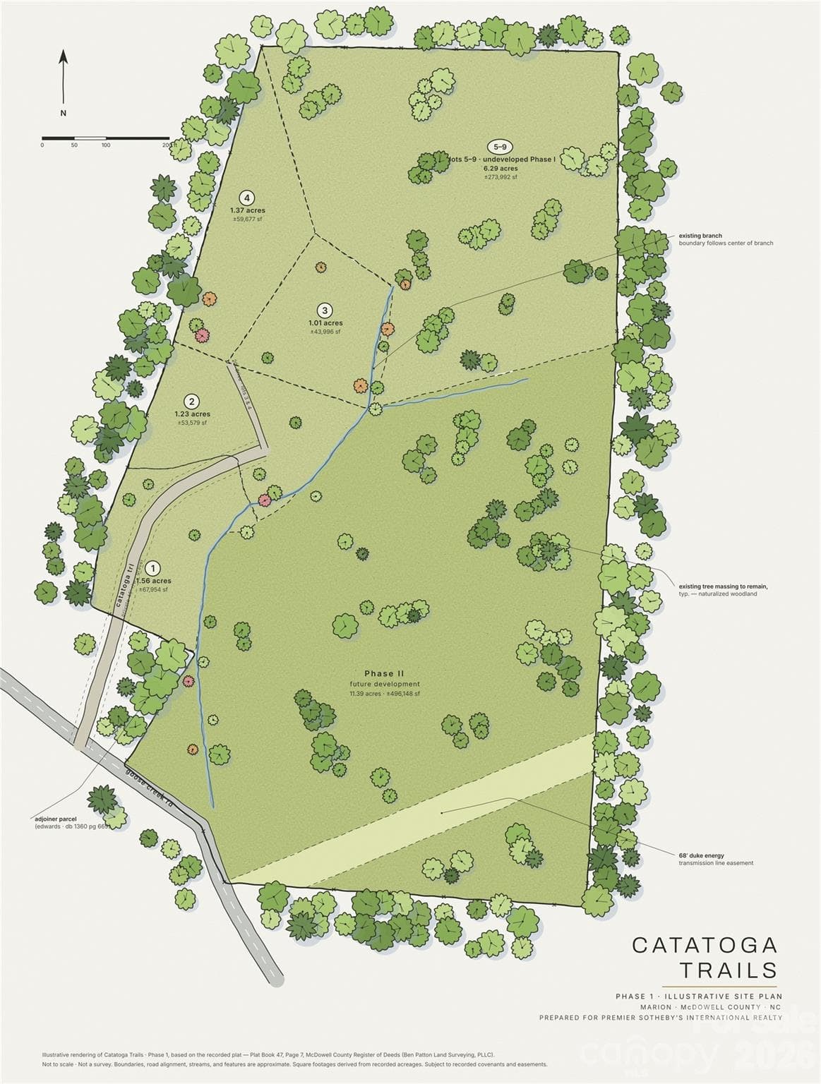Property site plan - 119 Catatoga Trail, Marion