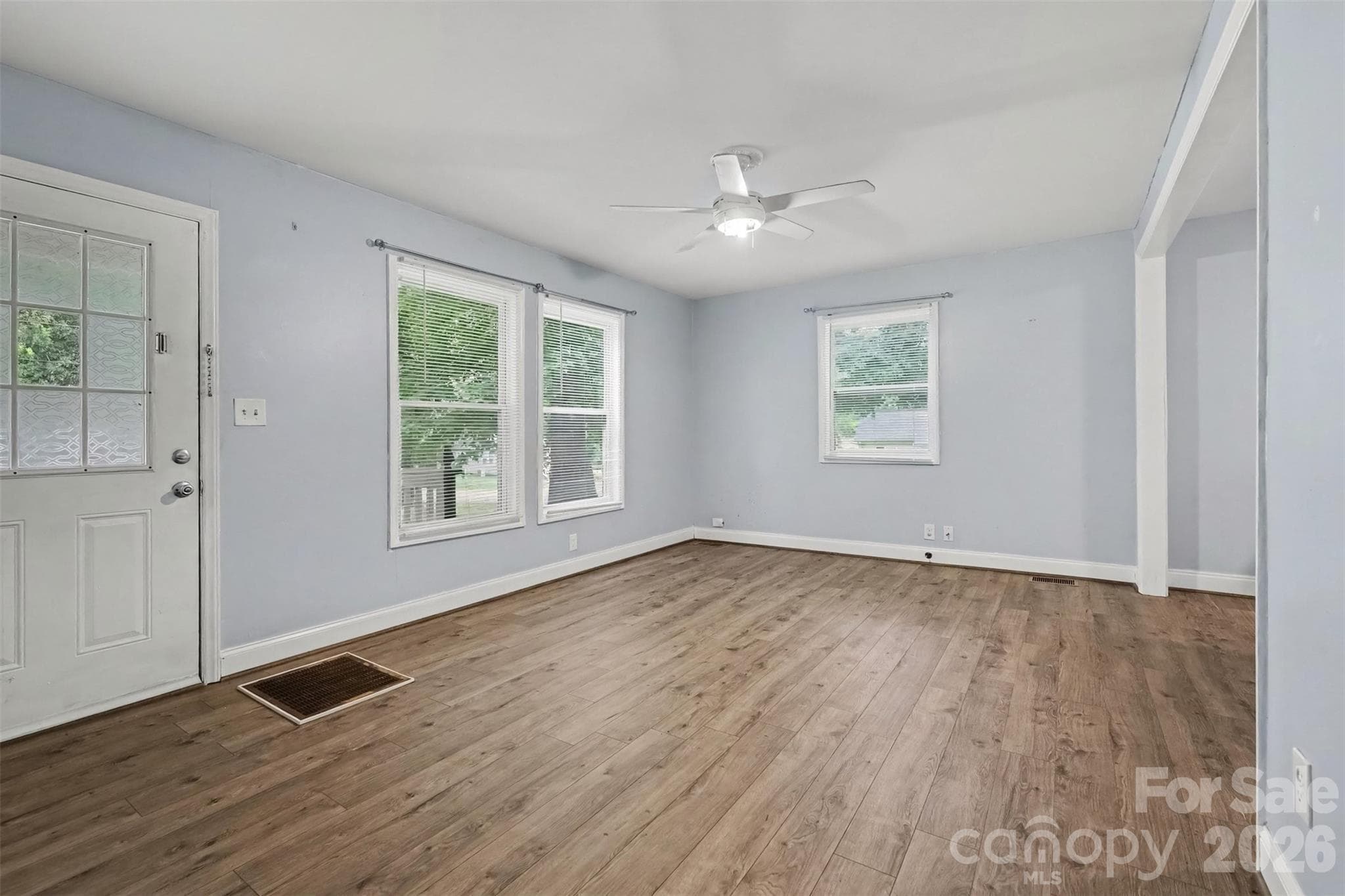 Entryway and living room - 802 Stowe Drive, Lowell