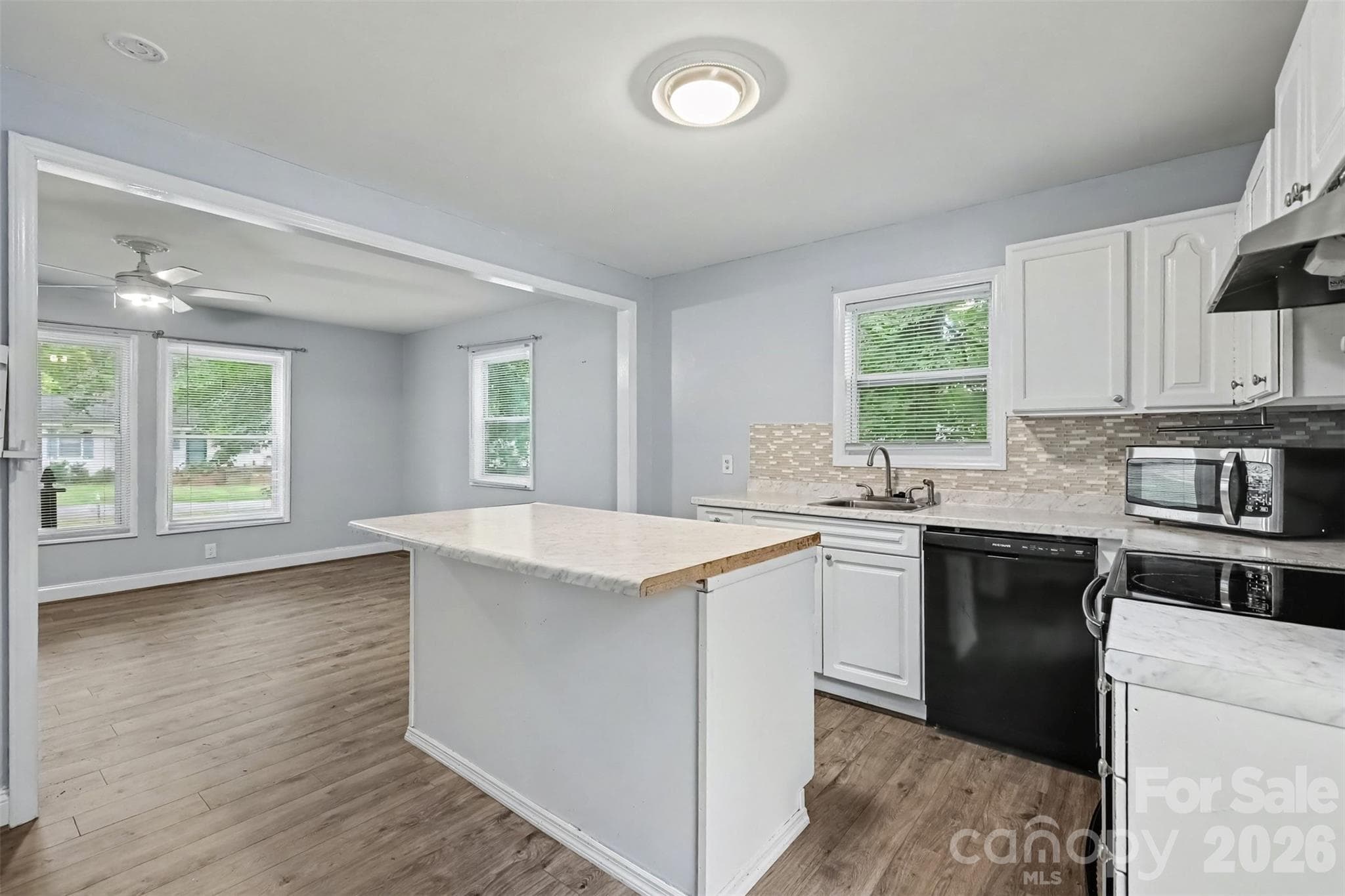 Light filled kitchen - 802 Stowe Drive, Lowell
