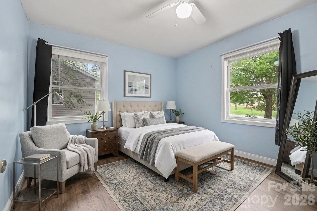 virtually staged Bedroom - 802 Stowe Drive, Lowell