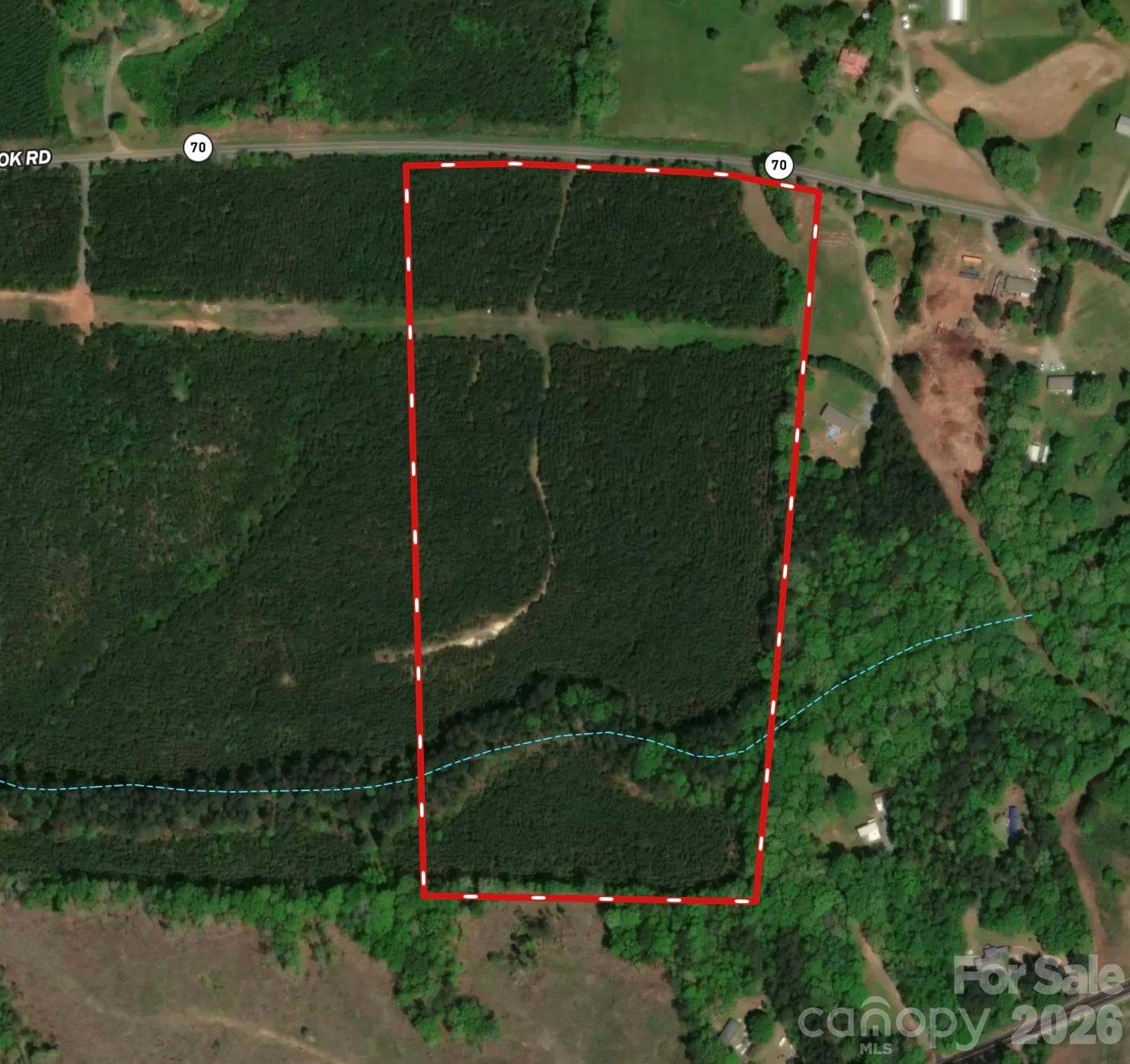 Birdseye view of concept. Timber throughout for privacy and deferred property tax opportunity, trails on property, hardwoods and creek at the back of the property, thousands of feet of road frontage. - 0000 Westbrook Road, Edgemoor