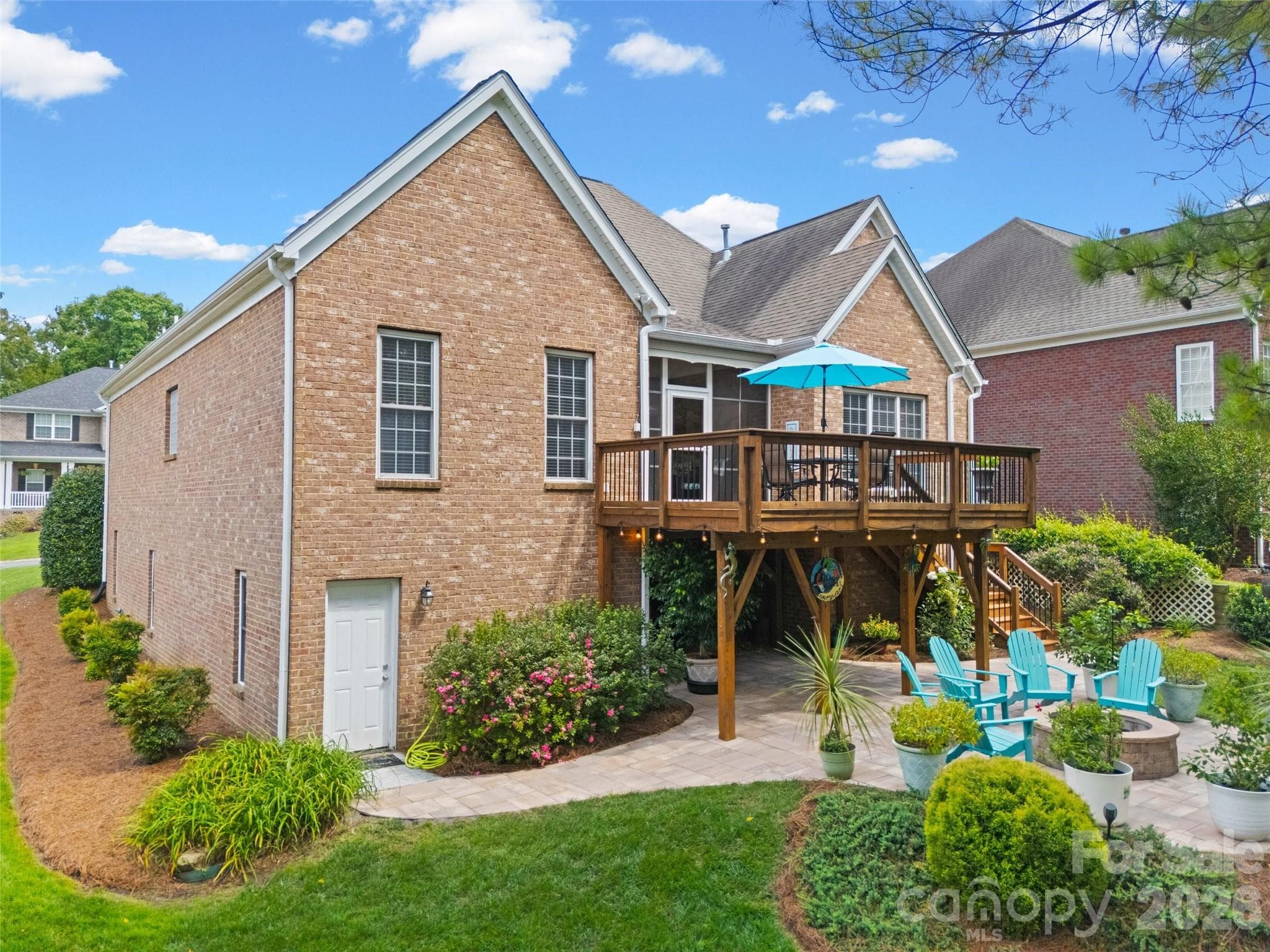Paver Patio with wood burning fire pit - 771 Cherry Hills Place, Rock Hill