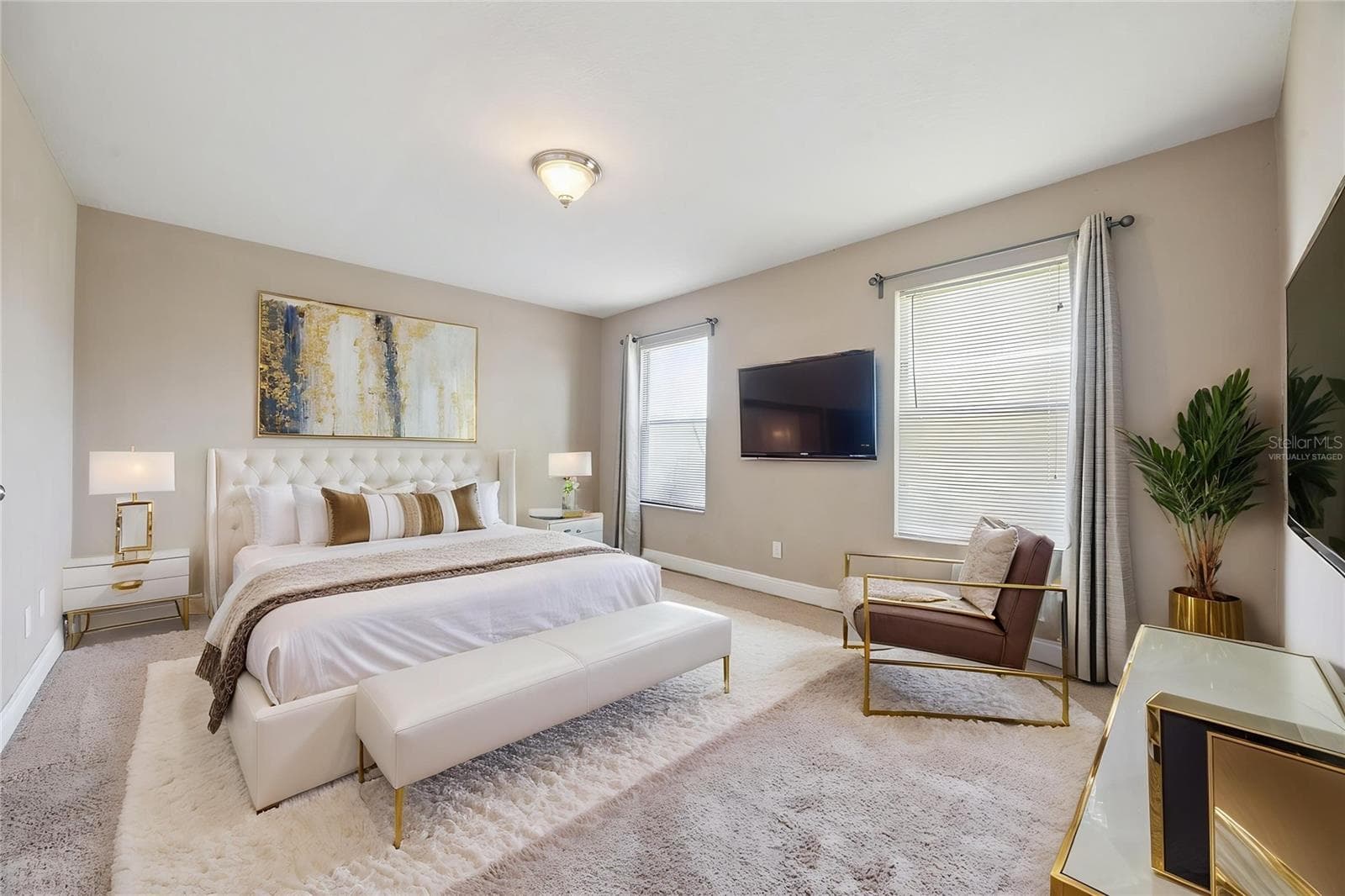 Virtually Staged - Main Bedroom - 3023 RIO GRANDE TRL #3023, KISSIMMEE