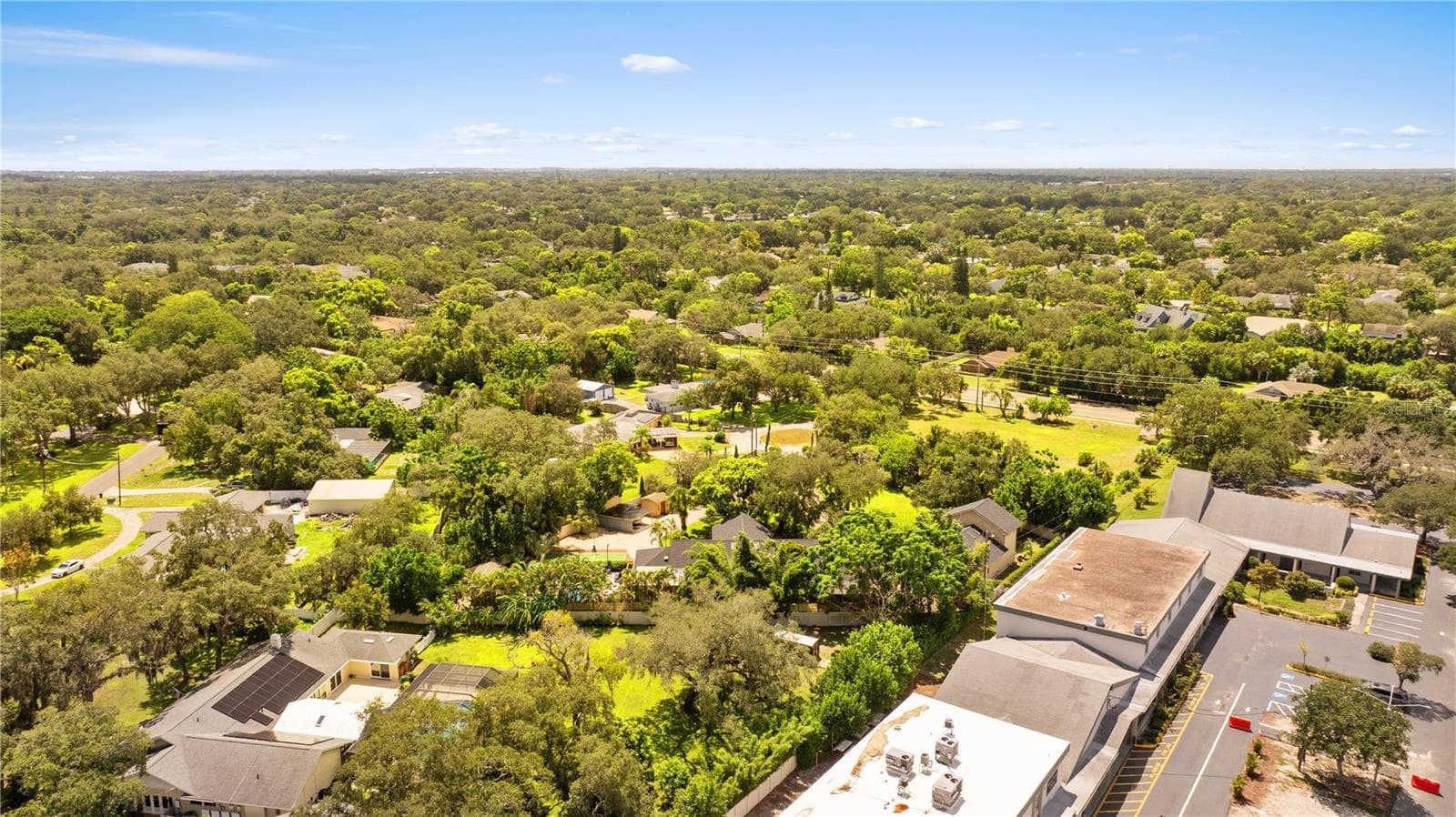 Aerial View of Estate & Neighborhood - 20 BOGIE LN, PALM HARBOR