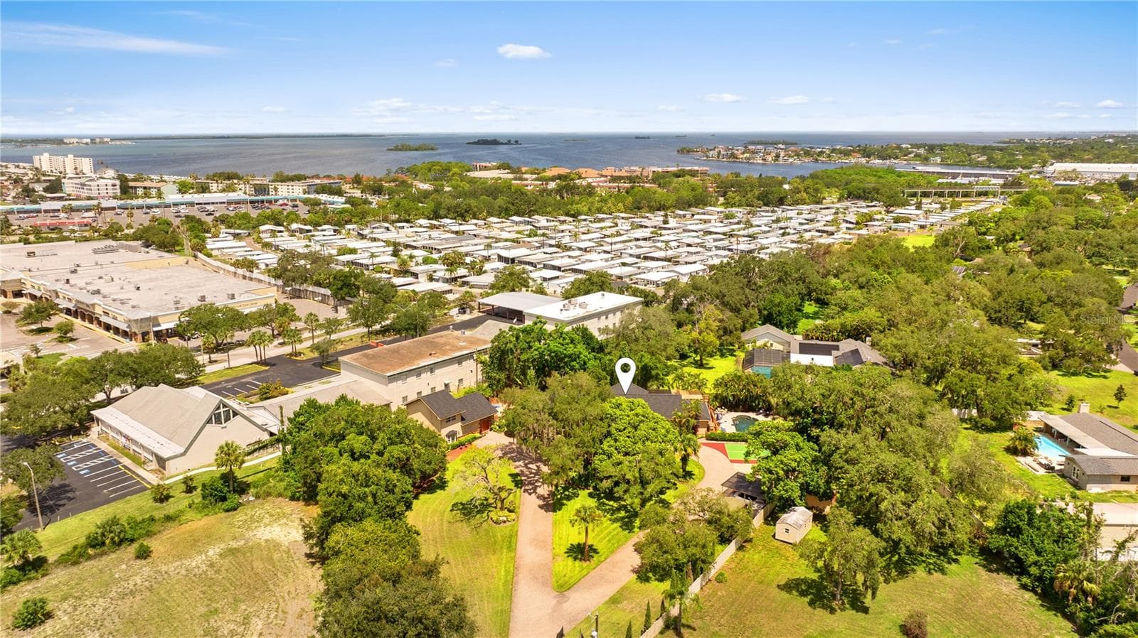 Aerial View of Estate - 20 BOGIE LN, PALM HARBOR