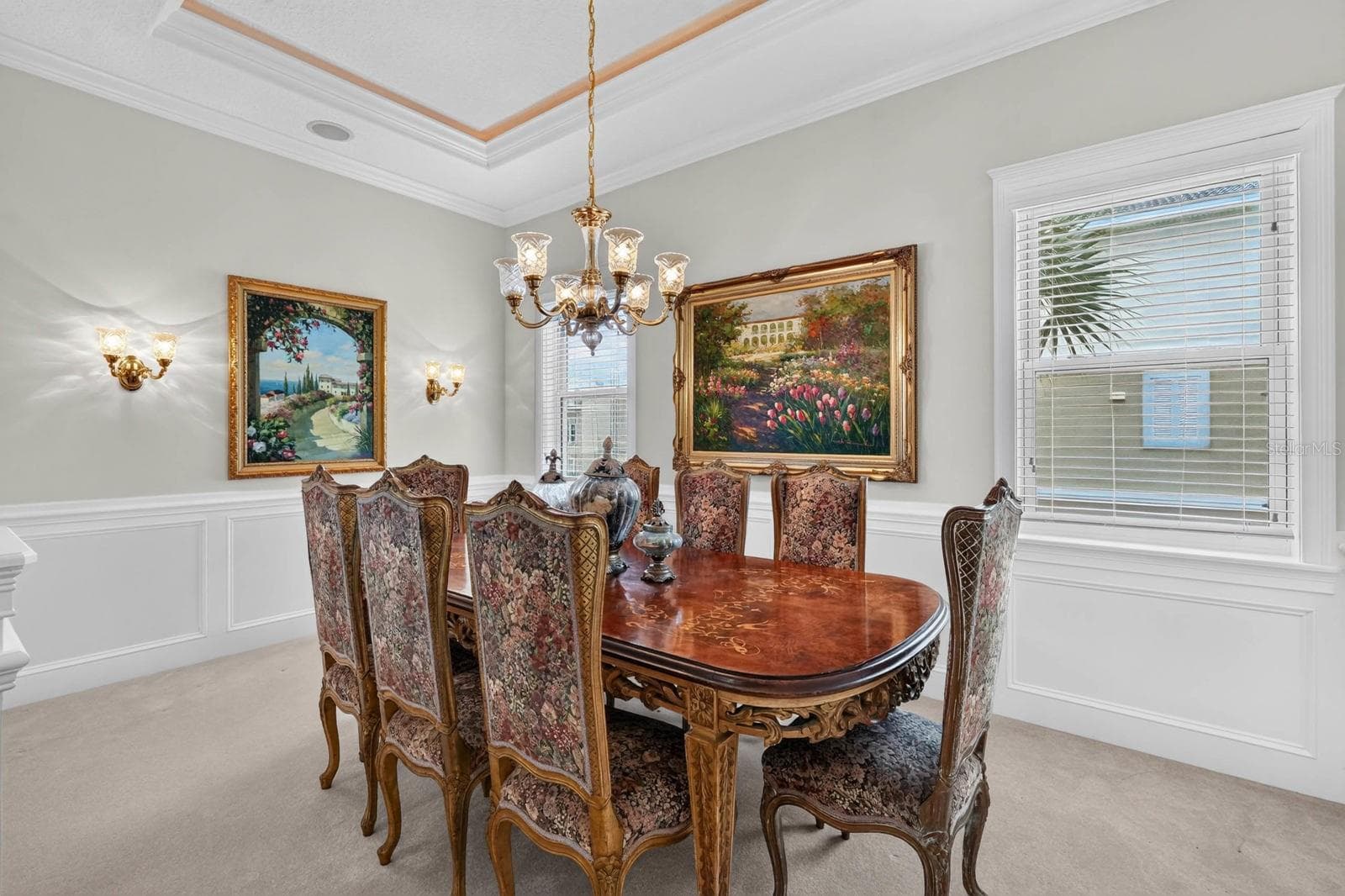 Grand in scale and formal by design, the dining room was made for memorable gatherings. - 303 YACHT HARBOR DR, PALM COAST