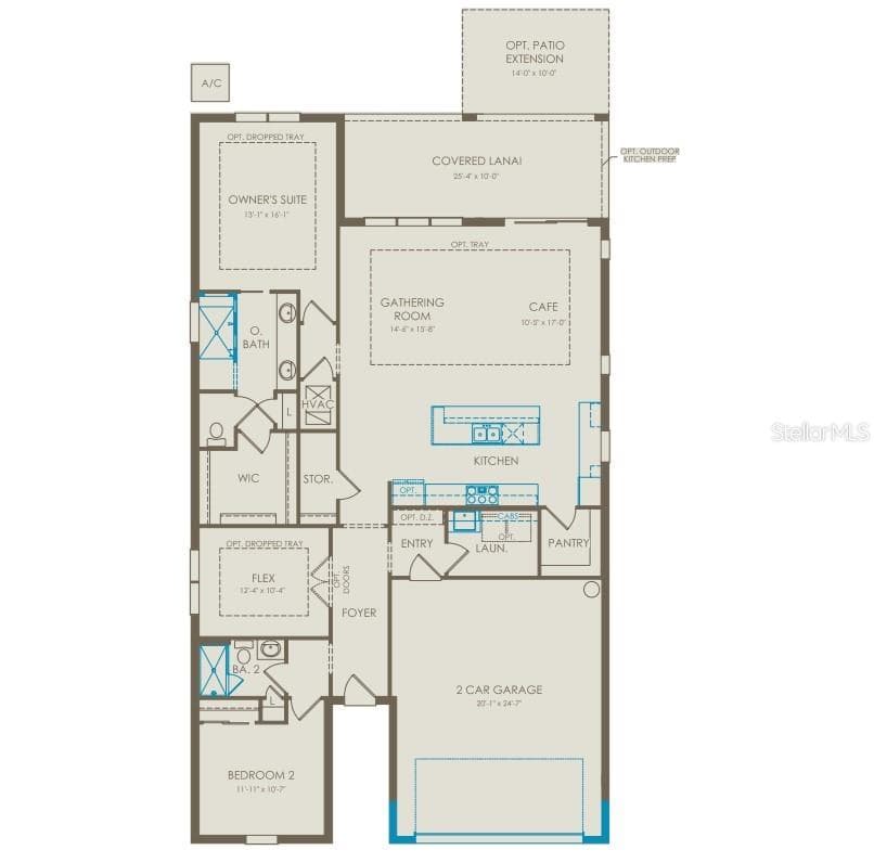 Floor Plan - Floor One - 1313 ZESTY CITRUS LANE, MINNEOLA