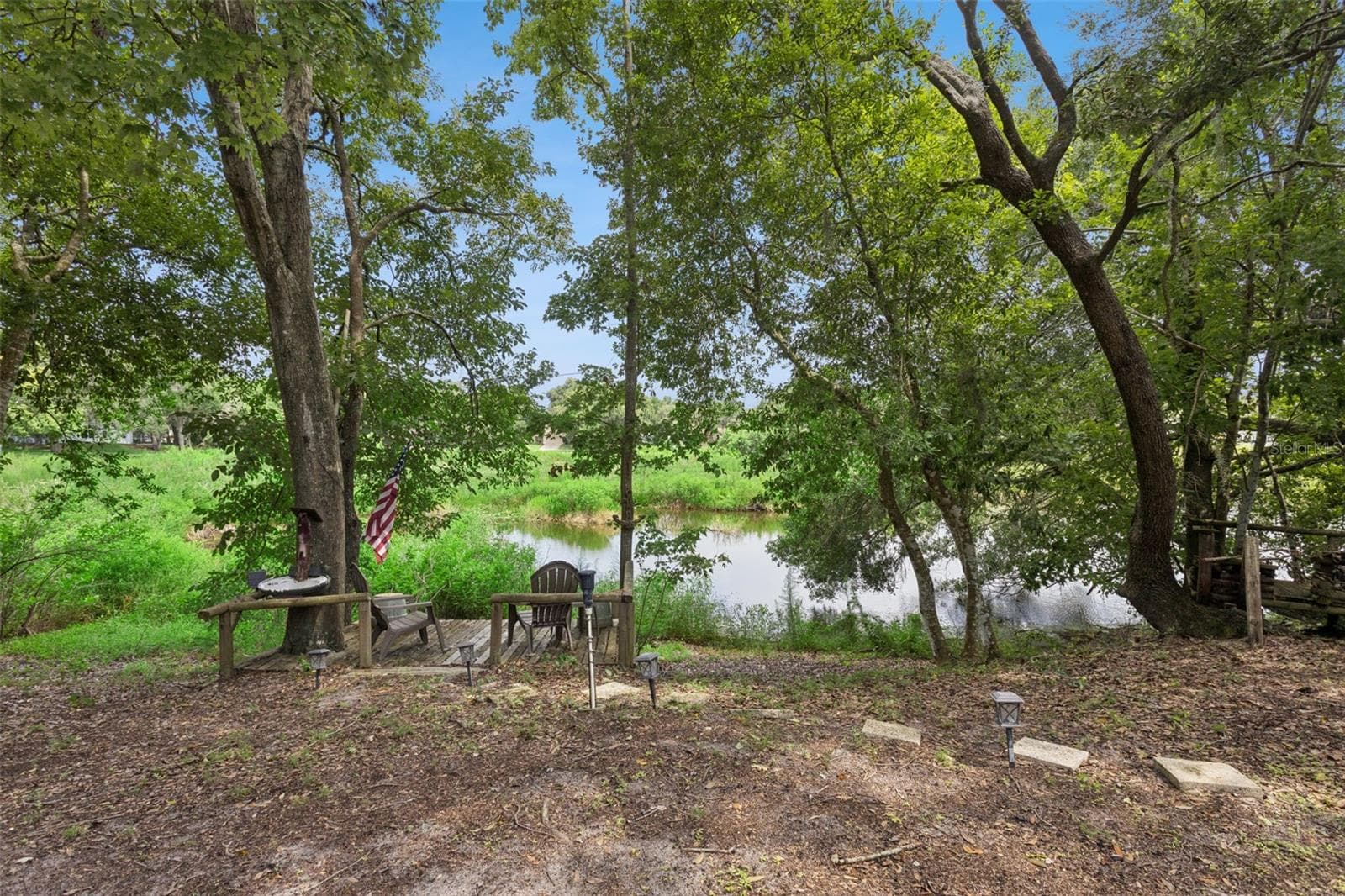 Backyard, Fishing dock, Pond - 33440 LAKE BEND CIR, LEESBURG