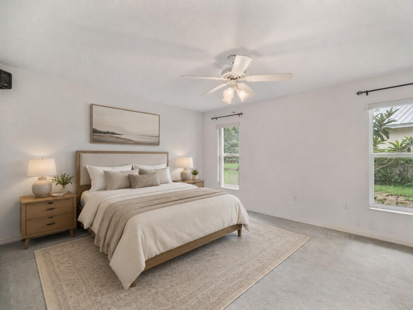Primary bedroom with walk in closet and en suite - Virtually Staged to enhance experience. - 1660 GAMEWELL TRL, LAKELAND