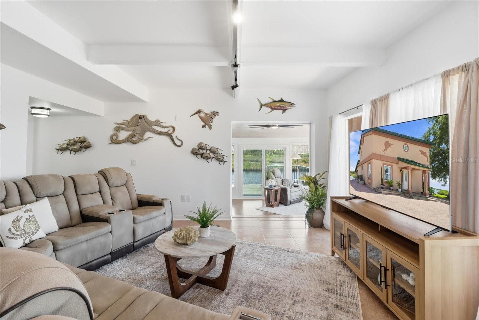 Living Room – Entertainment Area - 3194 INDIAN GULF LN, HERNANDO BEACH