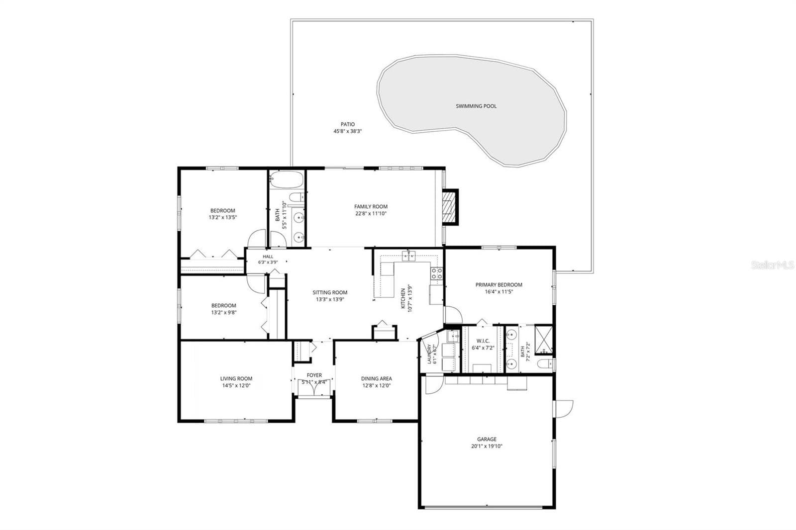 Floor plan - 6225 43RD AVE N, KENNETH CITY