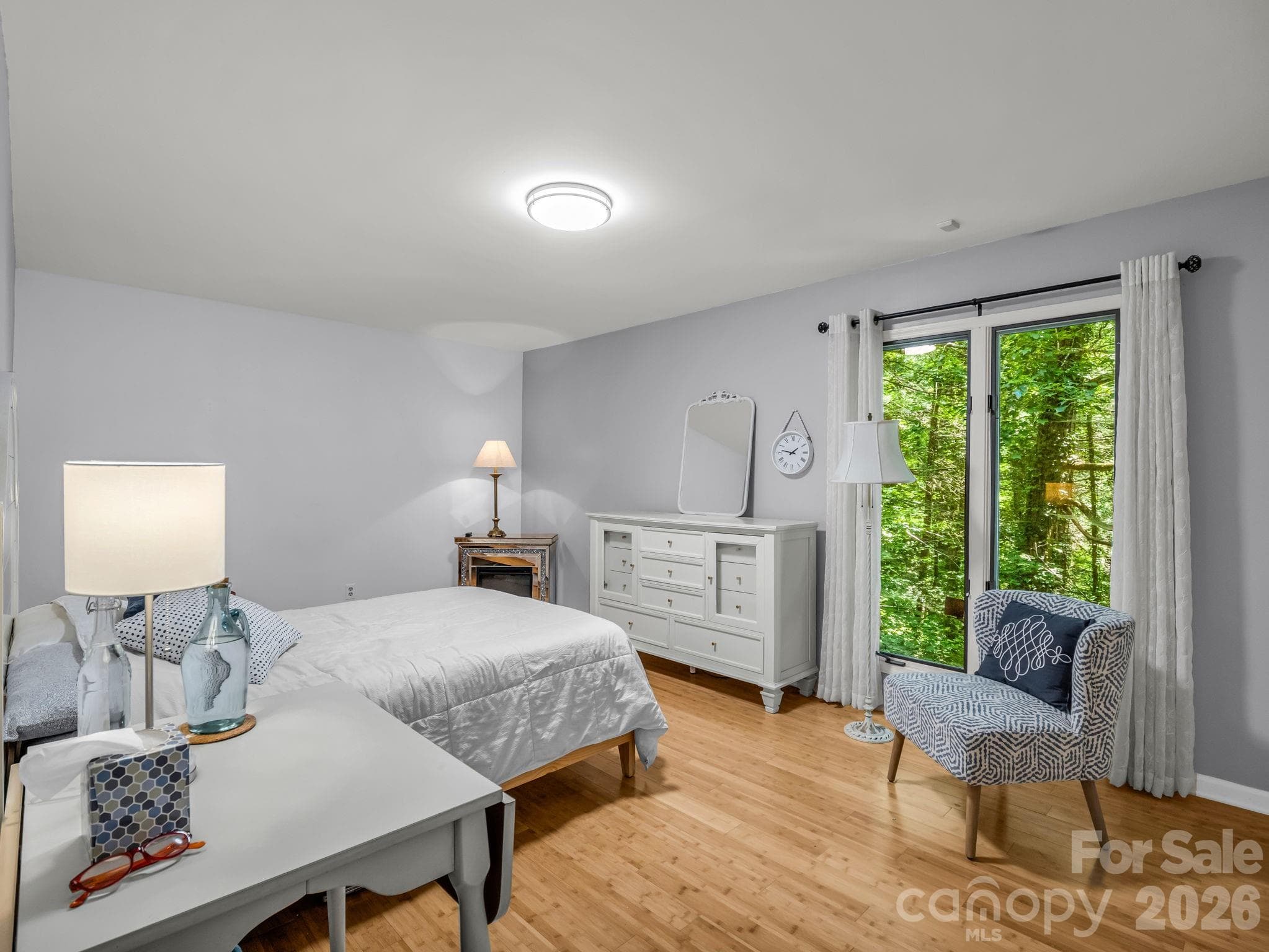 Primary bedroom- Curtains included - 335 Melrose Avenue, Tryon
