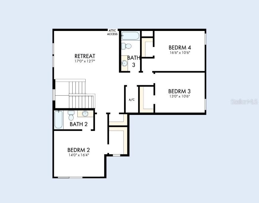 Floor Plan Second Floor - 5159 SEA BRANCH AVE, APOLLO BEACH