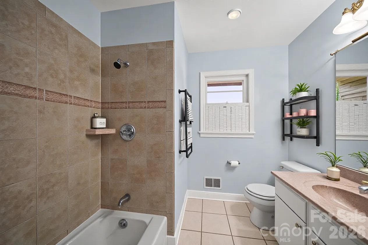 Guest Bathroom VIRTUAL Staging only - 3029 Rosehill Drive, Charlotte