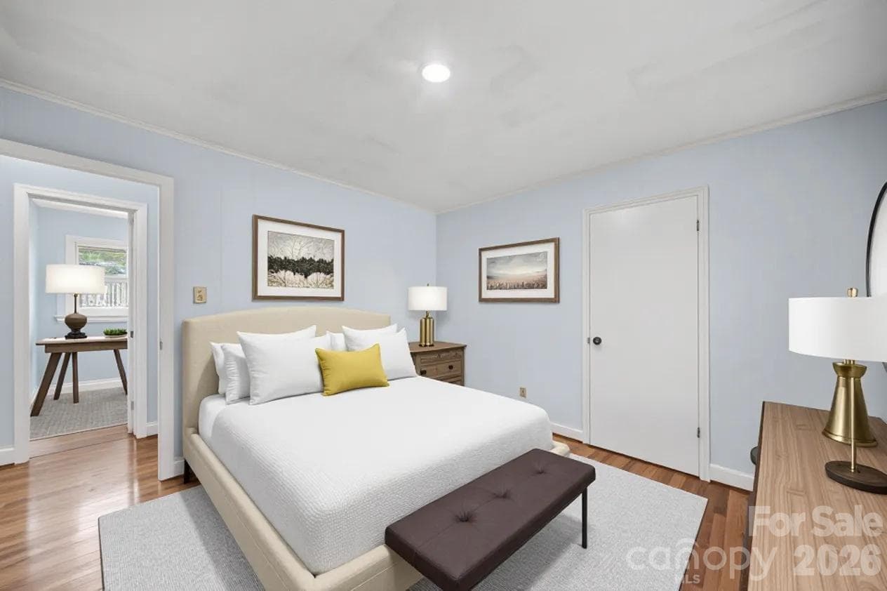 Bed Room 1 VIRTUAL Staging only - 3029 Rosehill Drive, Charlotte