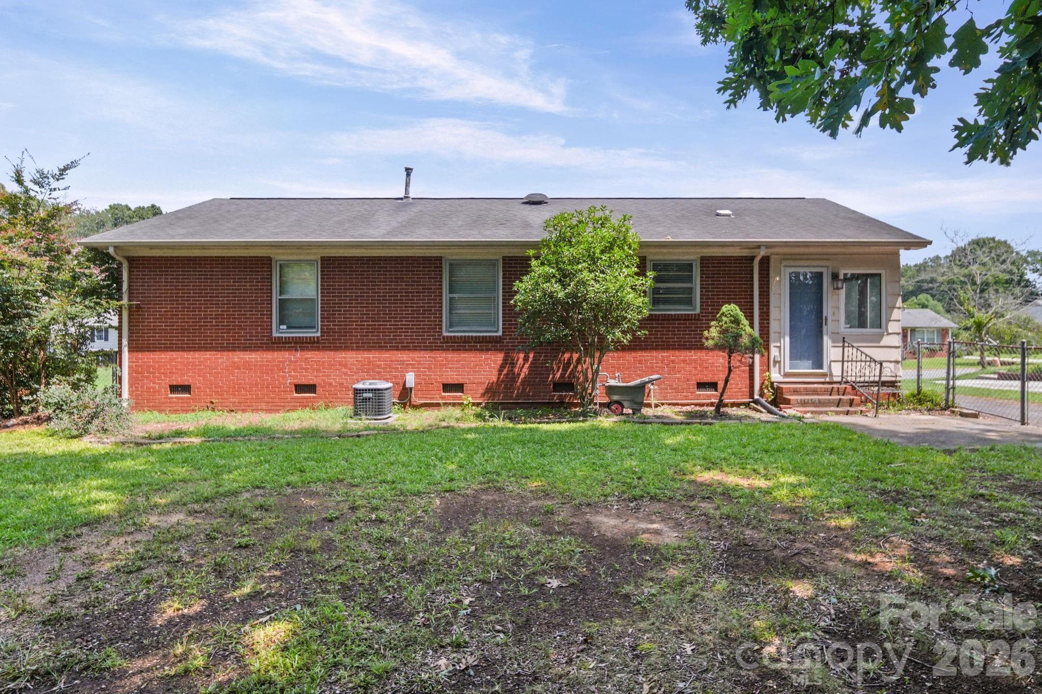 Rear Exterior - 3029 Rosehill Drive, Charlotte