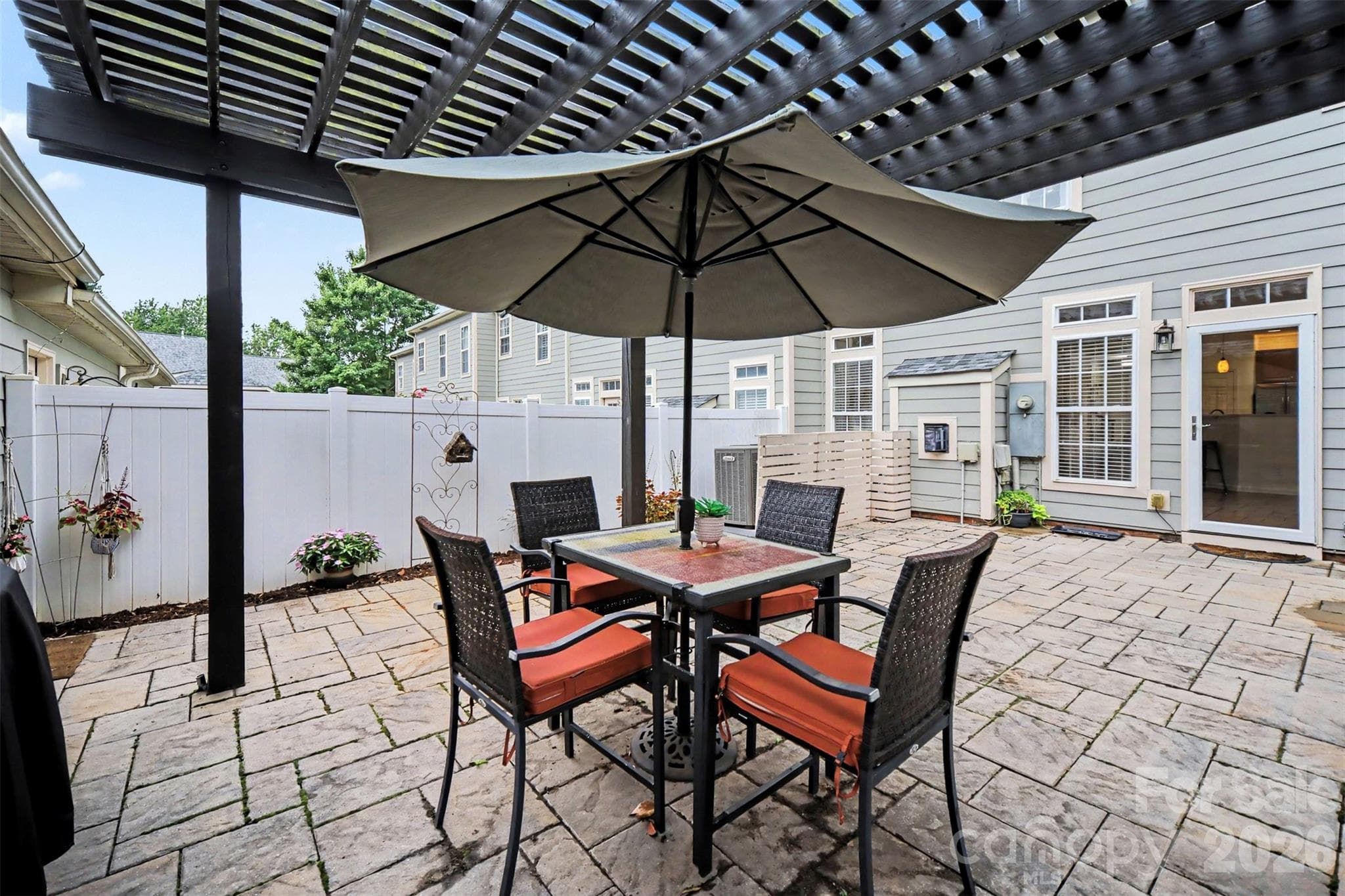 Large courtyard unique to this unit - 438 Magnolia Street, Davidson