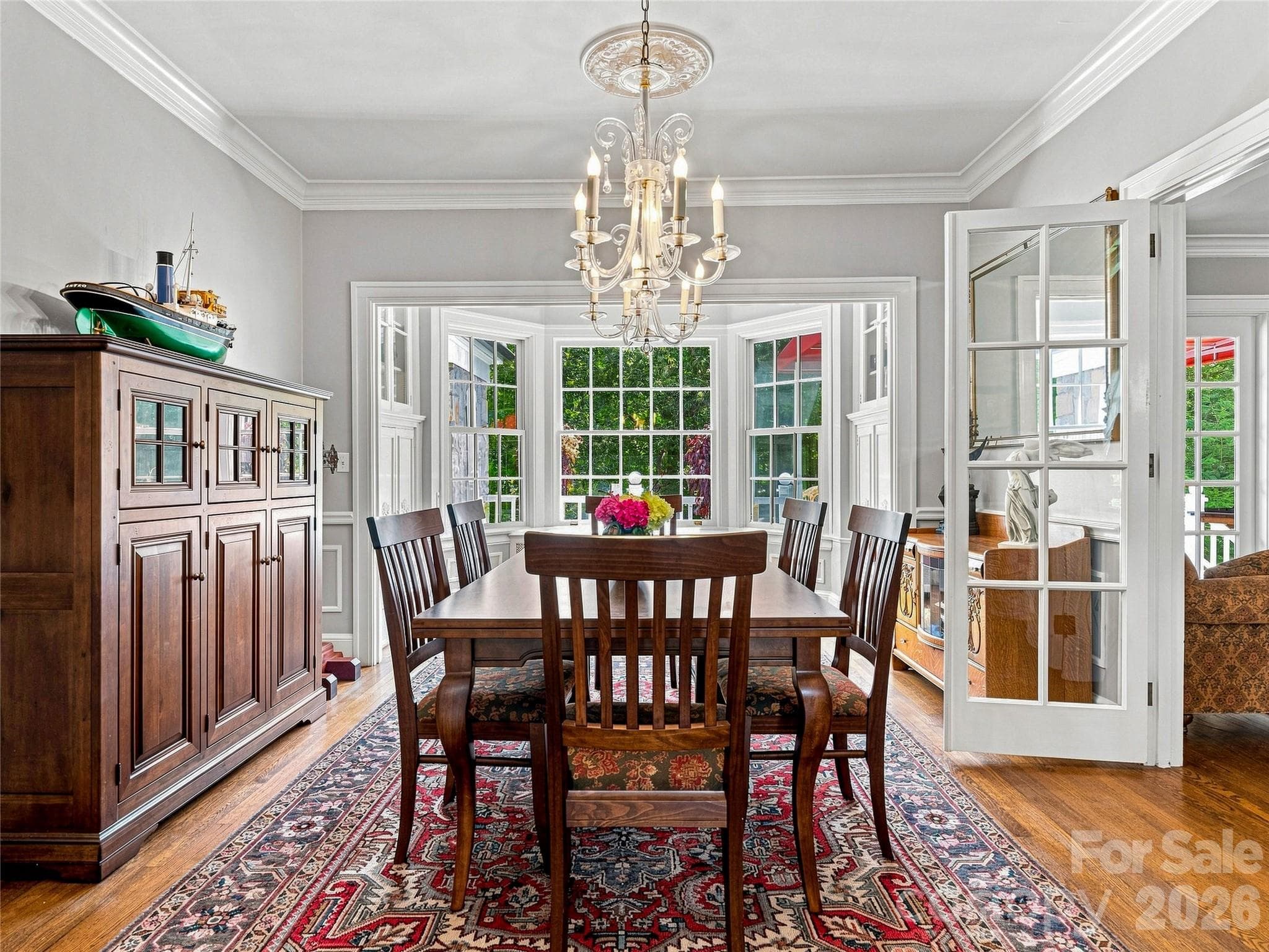 Formal dining room with beautiful natural light. - 14 Griffing Boulevard, Asheville