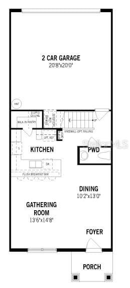Meadowlark Landing Aurora Coastal First Floor - 2840 CAMELLIA FLOWER ST, APOPKA
