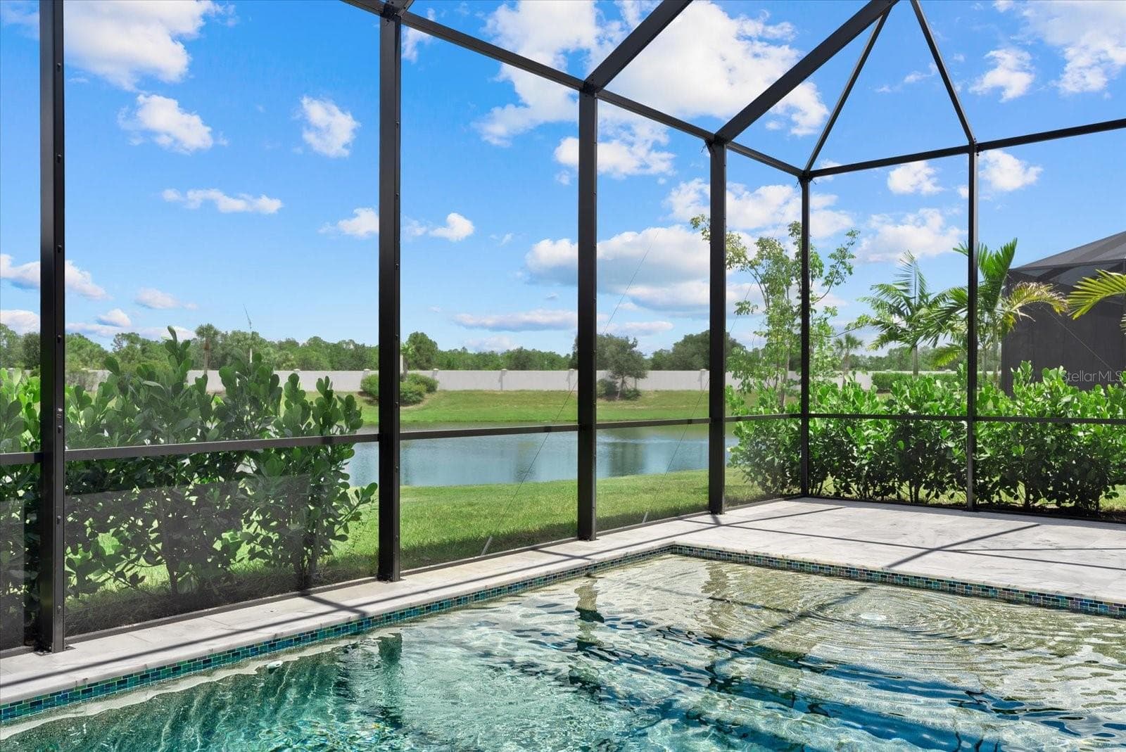 Private Pool overlooking pond - 8133 NEVIS RUN, LAKEWOOD RANCH