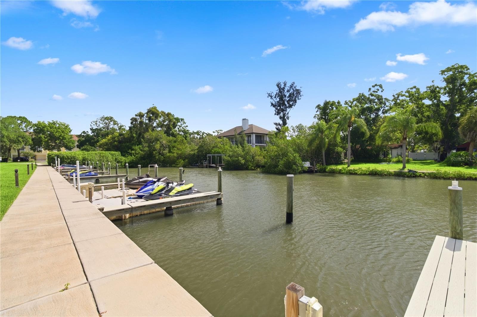 deeded private dock with water and electricity - 117 BRENT CIR, OLDSMAR