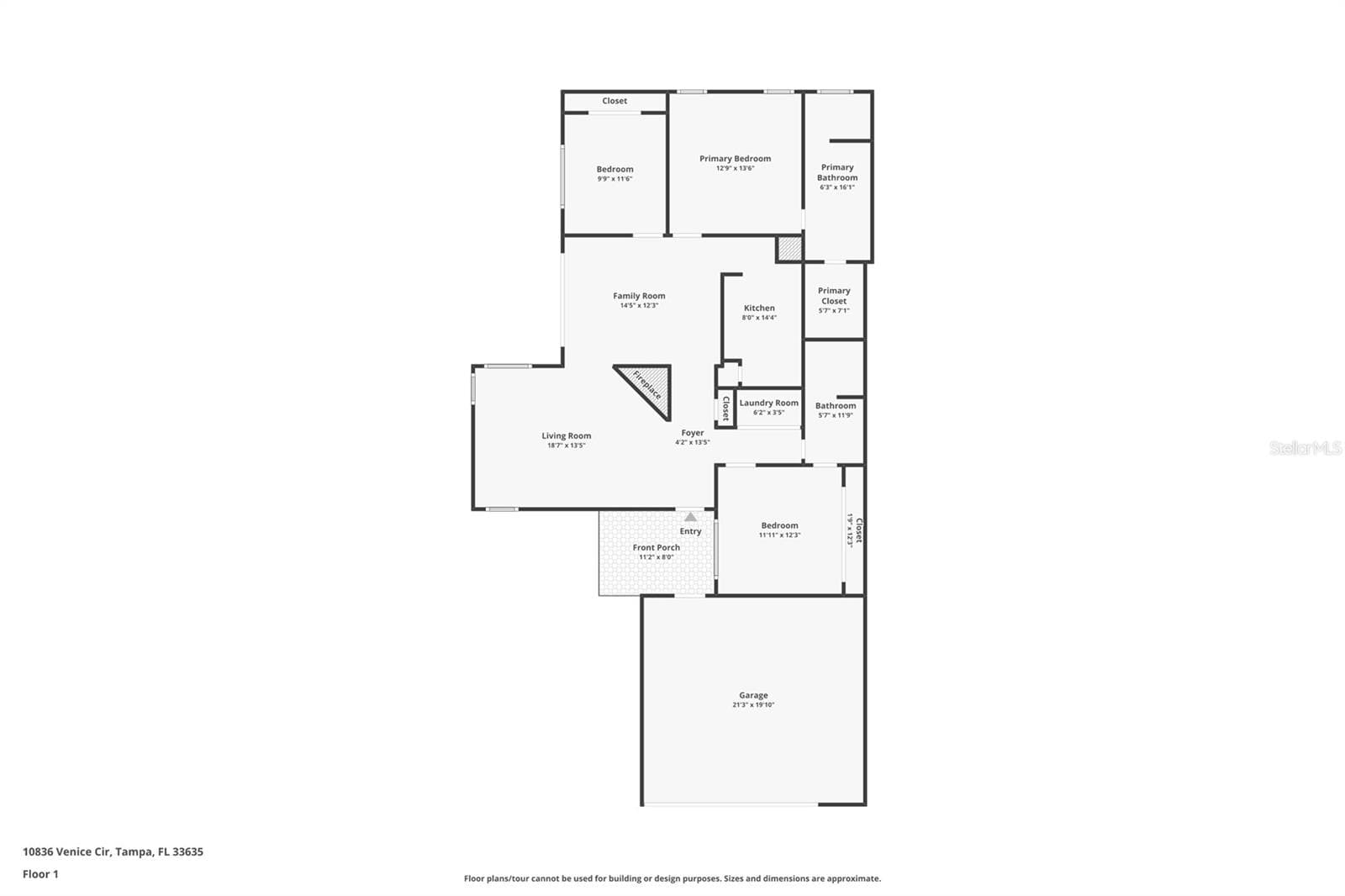 Floor Plan - 10836 VENICE CIR, TAMPA