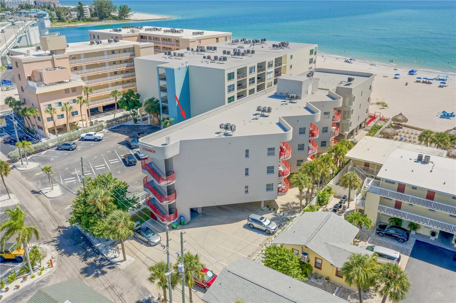 Building aerial - 12935 GULF LN #205, MADEIRA BEACH