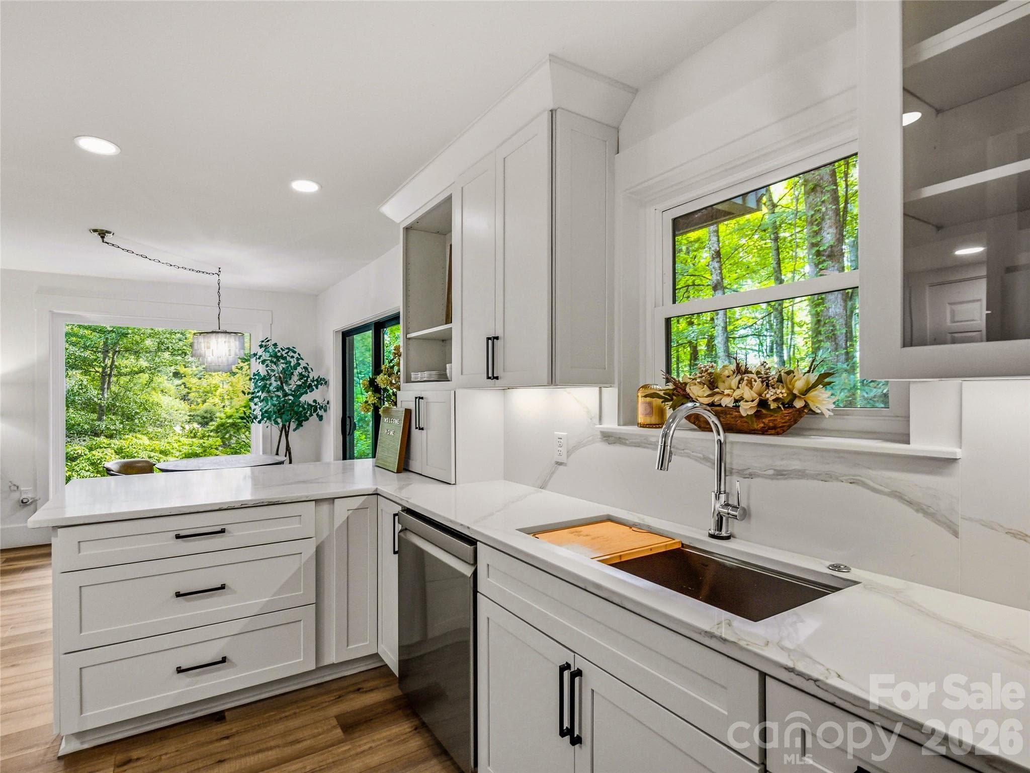 Kitchen with soft close drawers and Ferguson plumbing fixtures. - 81 Summer Trees Lane, Burnsville