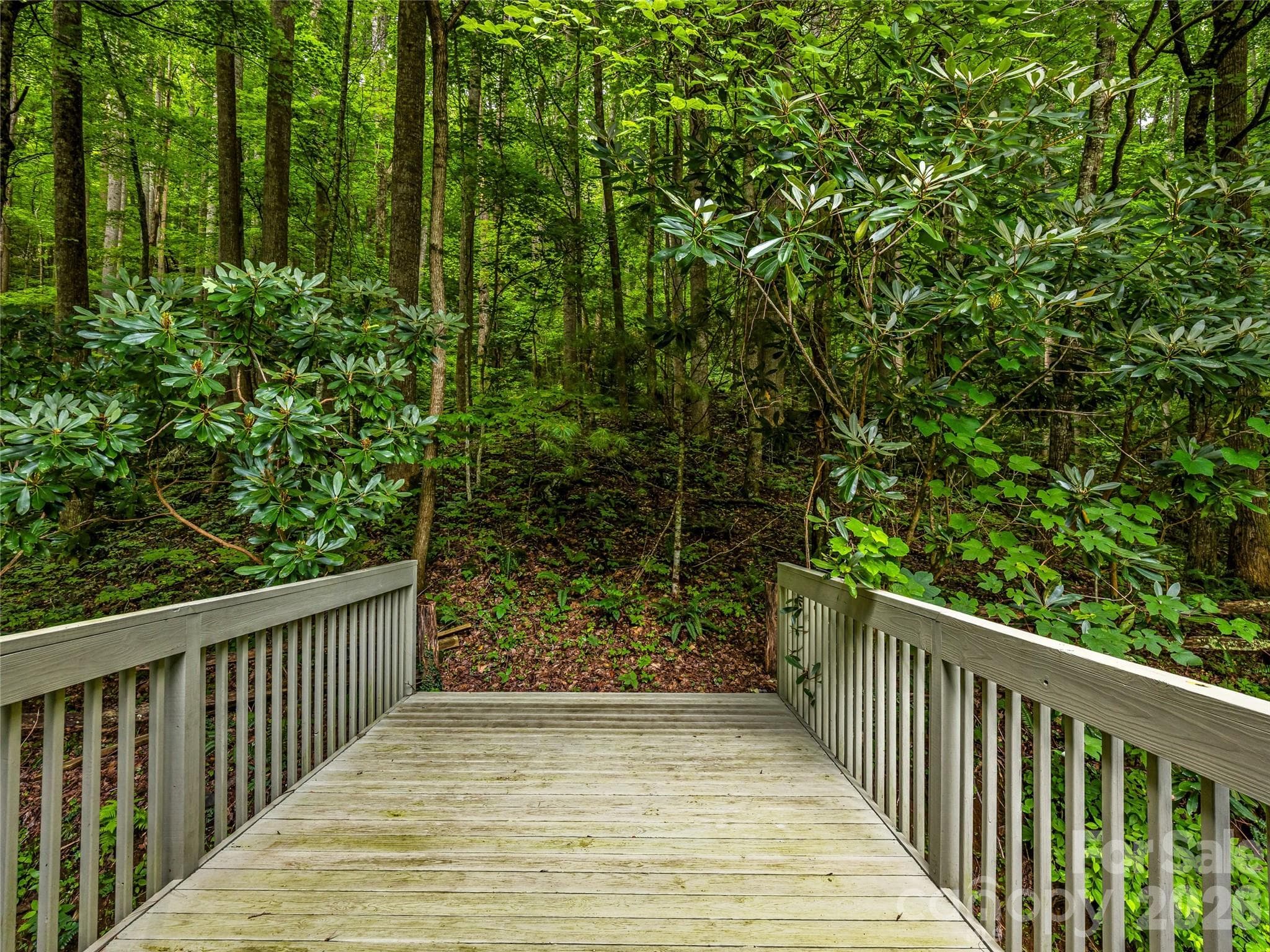 Loft deck enters to the peaceful forest. - 81 Summer Trees Lane, Burnsville