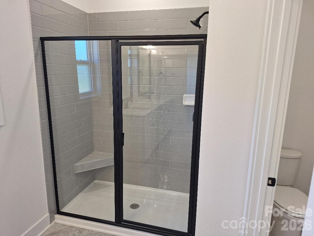 Primary Bathroom Shower - 5147 Colchester Court, Catawba