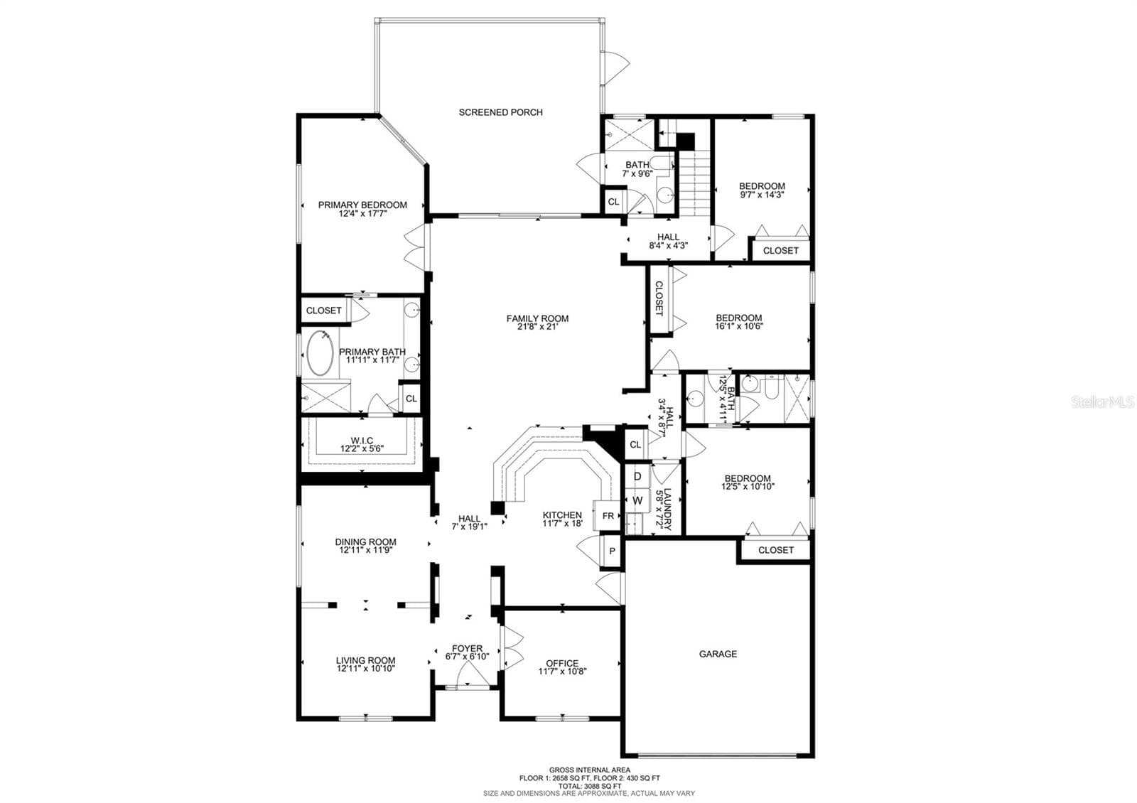 Layout Downstairs - 1124 SPLIT SILK ST, VALRICO