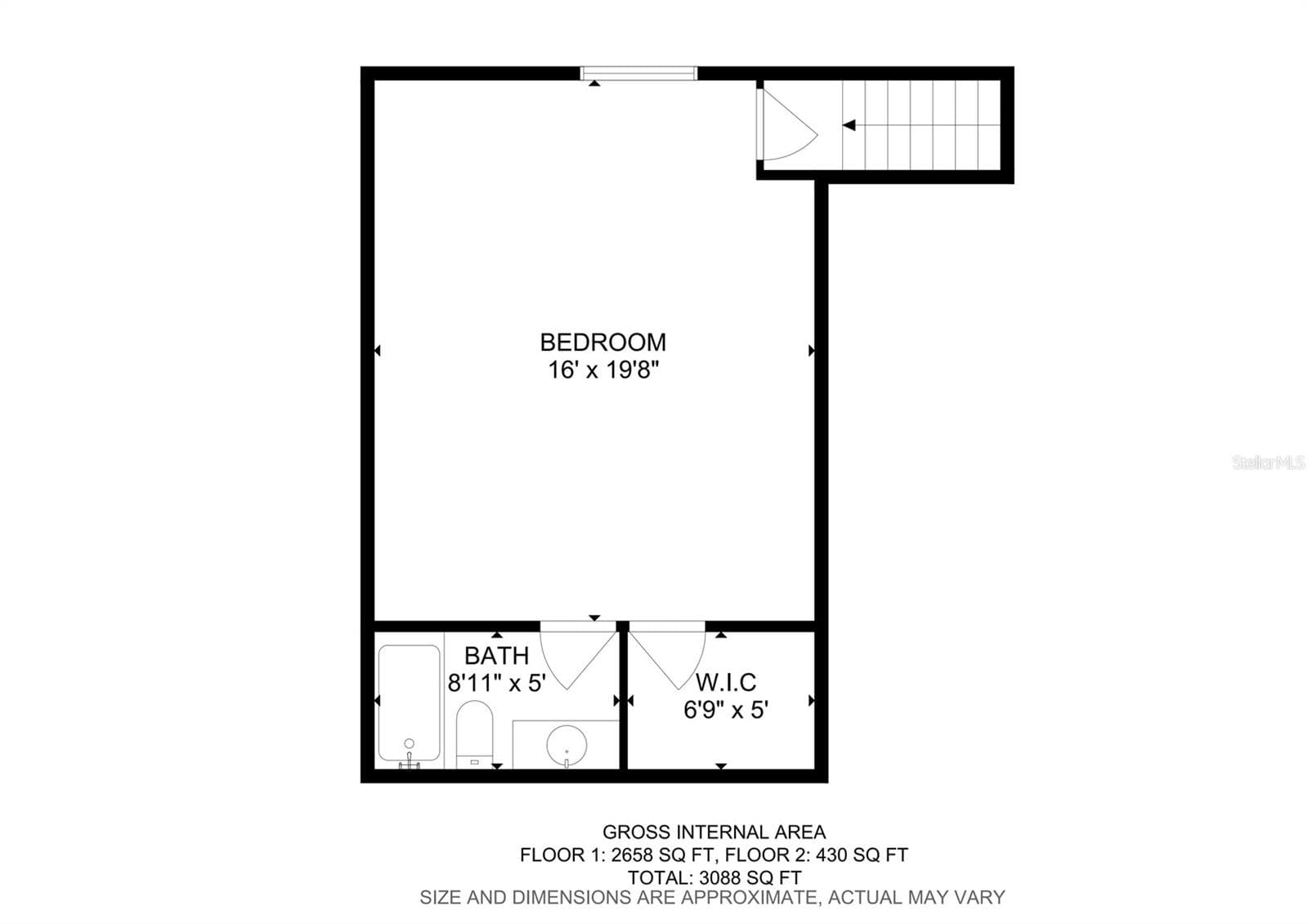 Layout Upstairs - 1124 SPLIT SILK ST, VALRICO