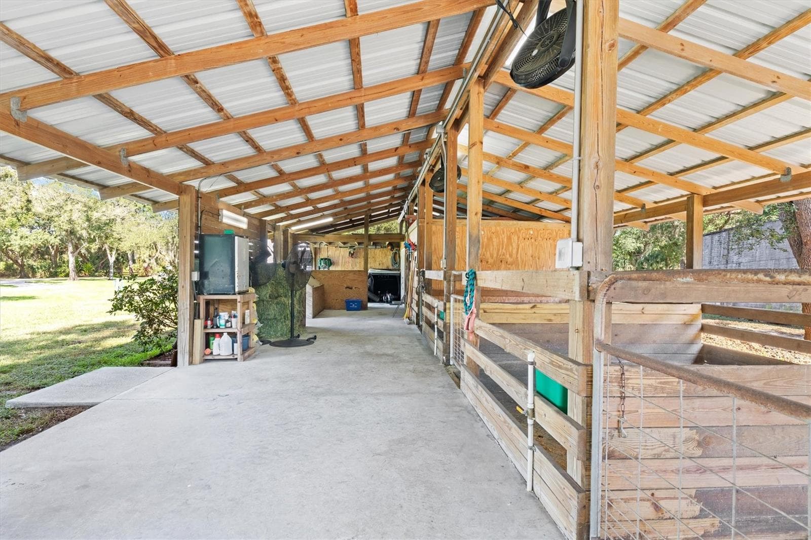 3 Open Air Barn Stalls & 4th Room Multipurpose - NORTH PORT CHARLOTTE ESTATES ADD 02, NORTH PORT