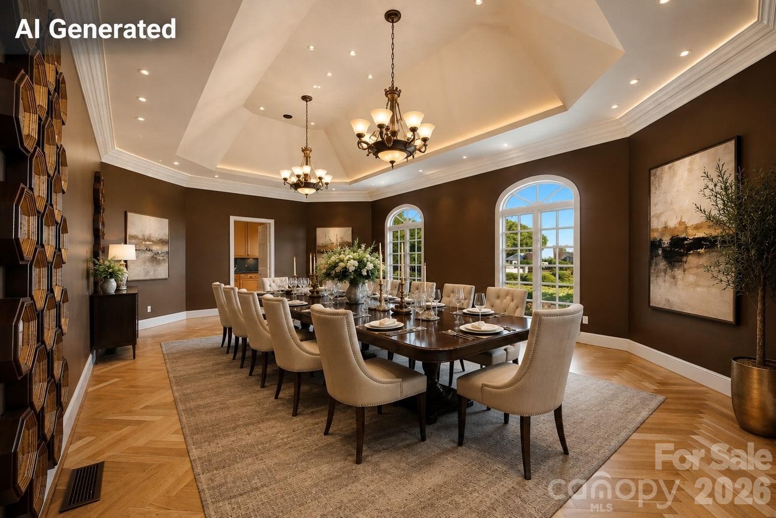 Stunning dining room. - 3619 Links Drive NE, Conover
