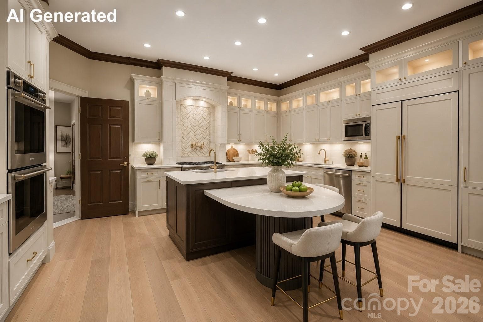 Tons of cabinetry in kitchen. - 3619 Links Drive NE, Conover