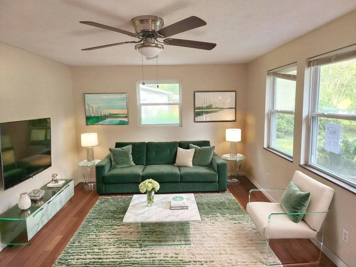 Living Room - Virtually Staged - 2861 SE 18TH AVE, GAINESVILLE
