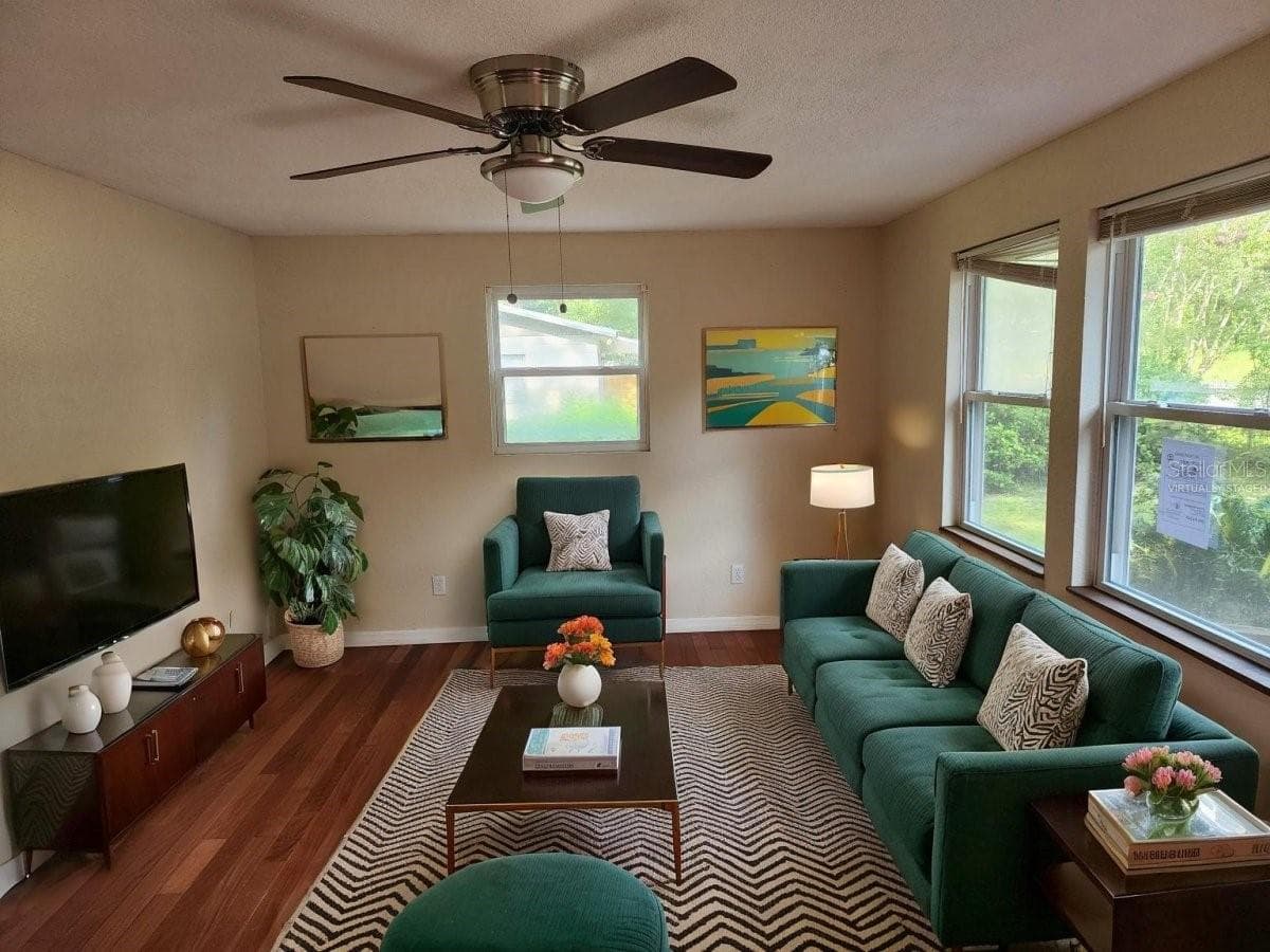 Living Room - Virtually Staged - 2861 SE 18TH AVE, GAINESVILLE