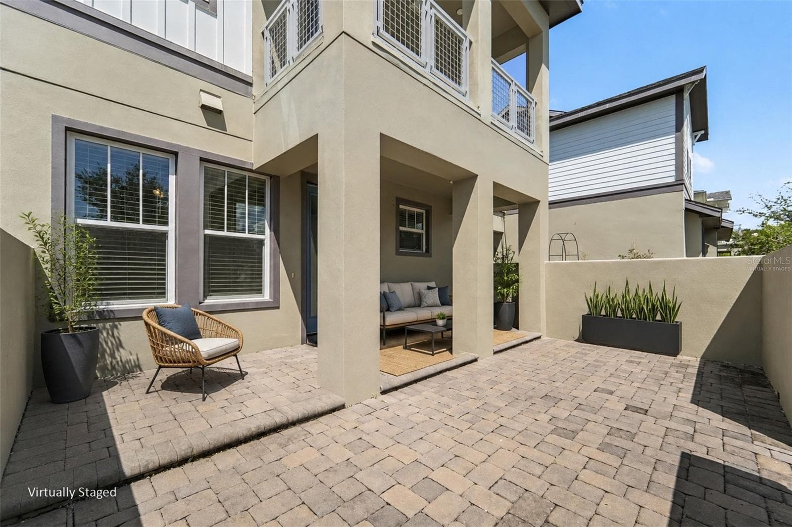 Virtually Staged Front Courtyard - 13129 SALK WAY, ORLANDO