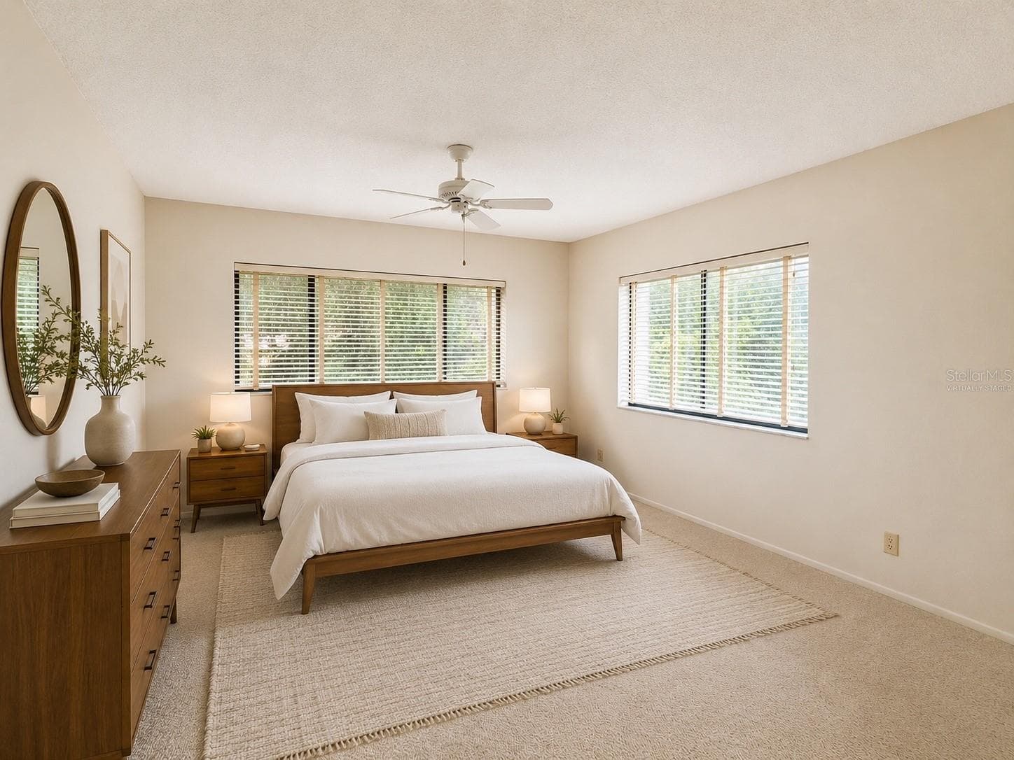 Virtually Staged Primary Bedroom - 2531 ROYAL PINES CIR #23E, CLEARWATER