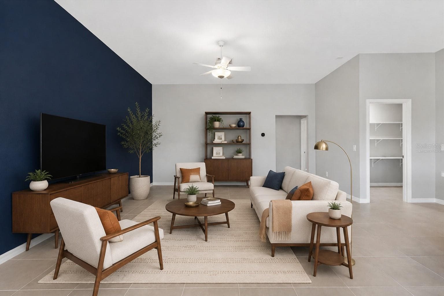 Virtually Staged Image Living Room - 5805 CAMDYN CT, THE VILLAGES