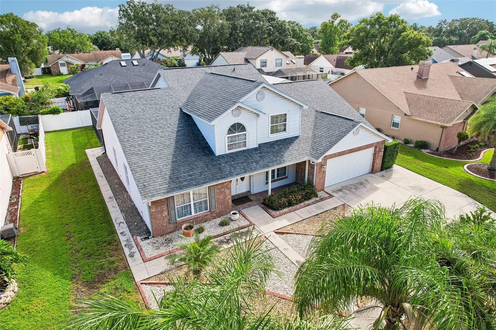 Ariel view of home - 1424 DUMONT DR, VALRICO