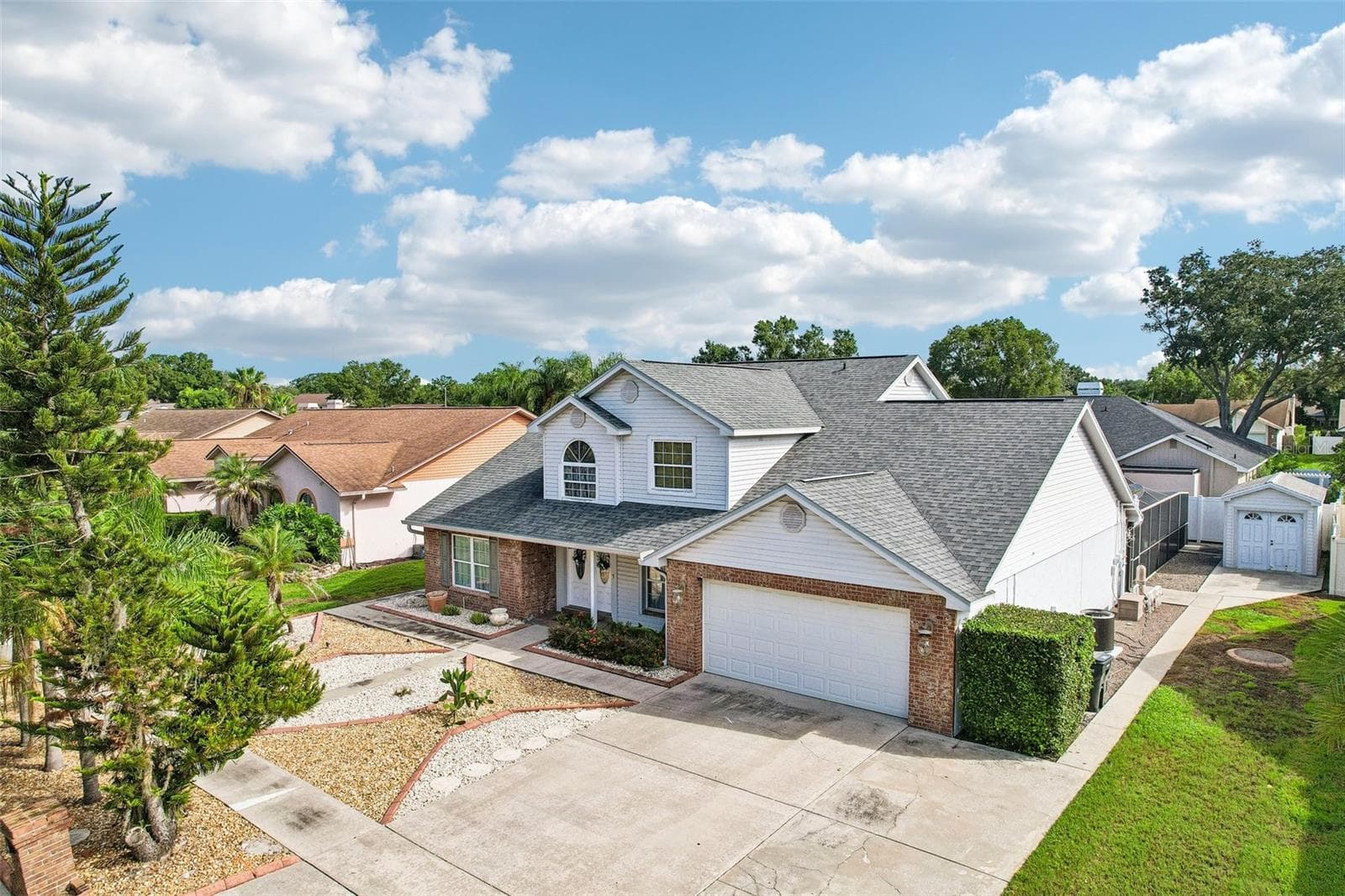 Ariel view of home - 1424 DUMONT DR, VALRICO