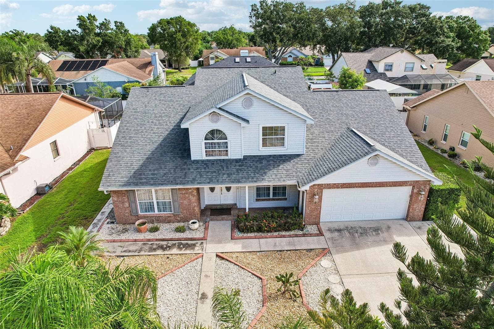 Ariel view of home - 1424 DUMONT DR, VALRICO