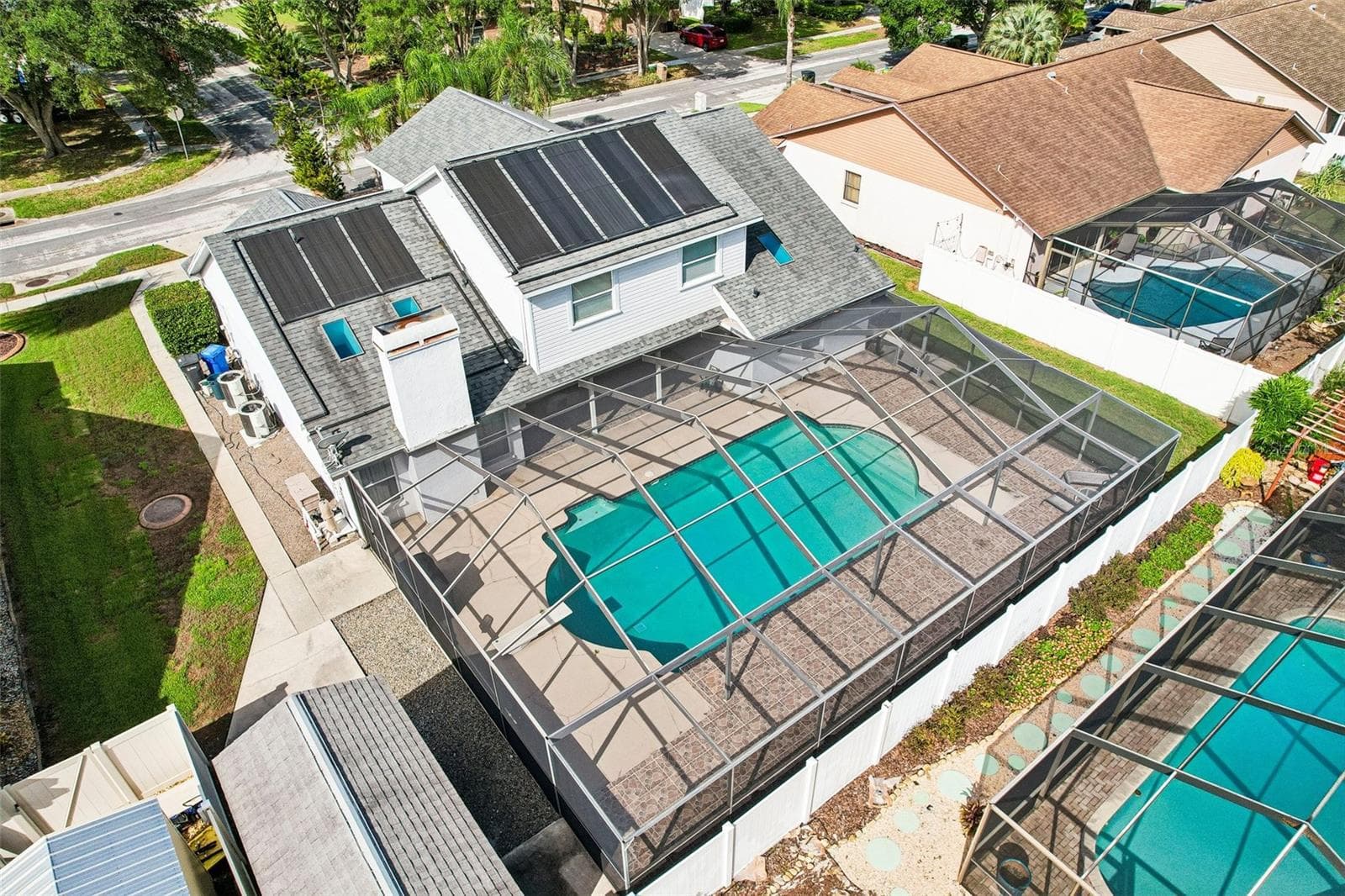Ariel view of home - 1424 DUMONT DR, VALRICO