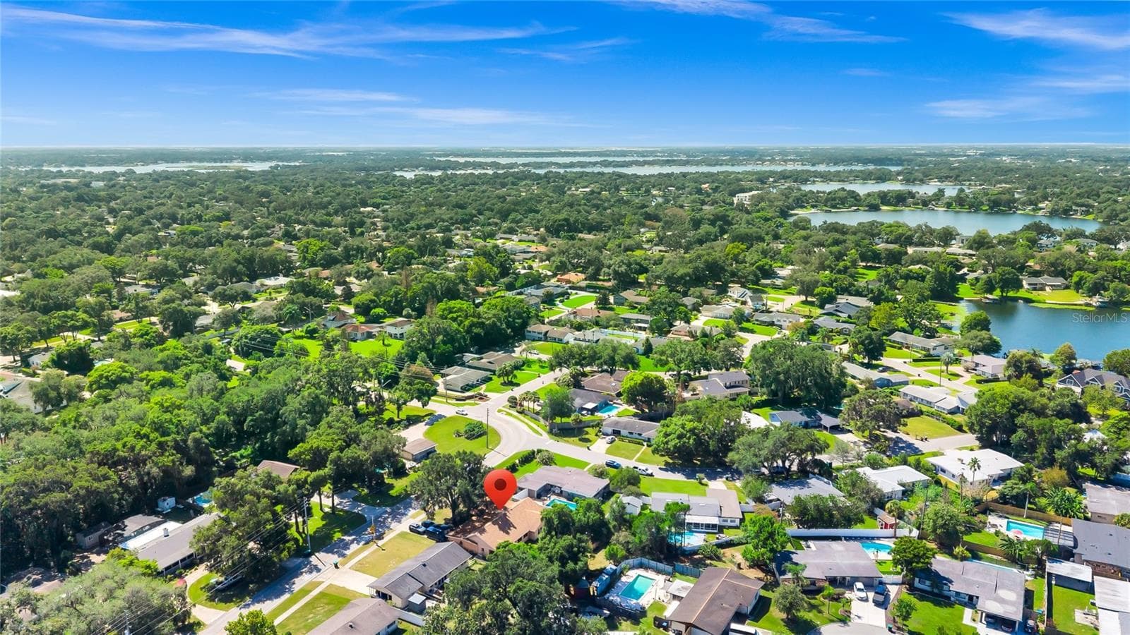 Aerial - Looking SE - 3126 S OSCEOLA AVE, ORLANDO