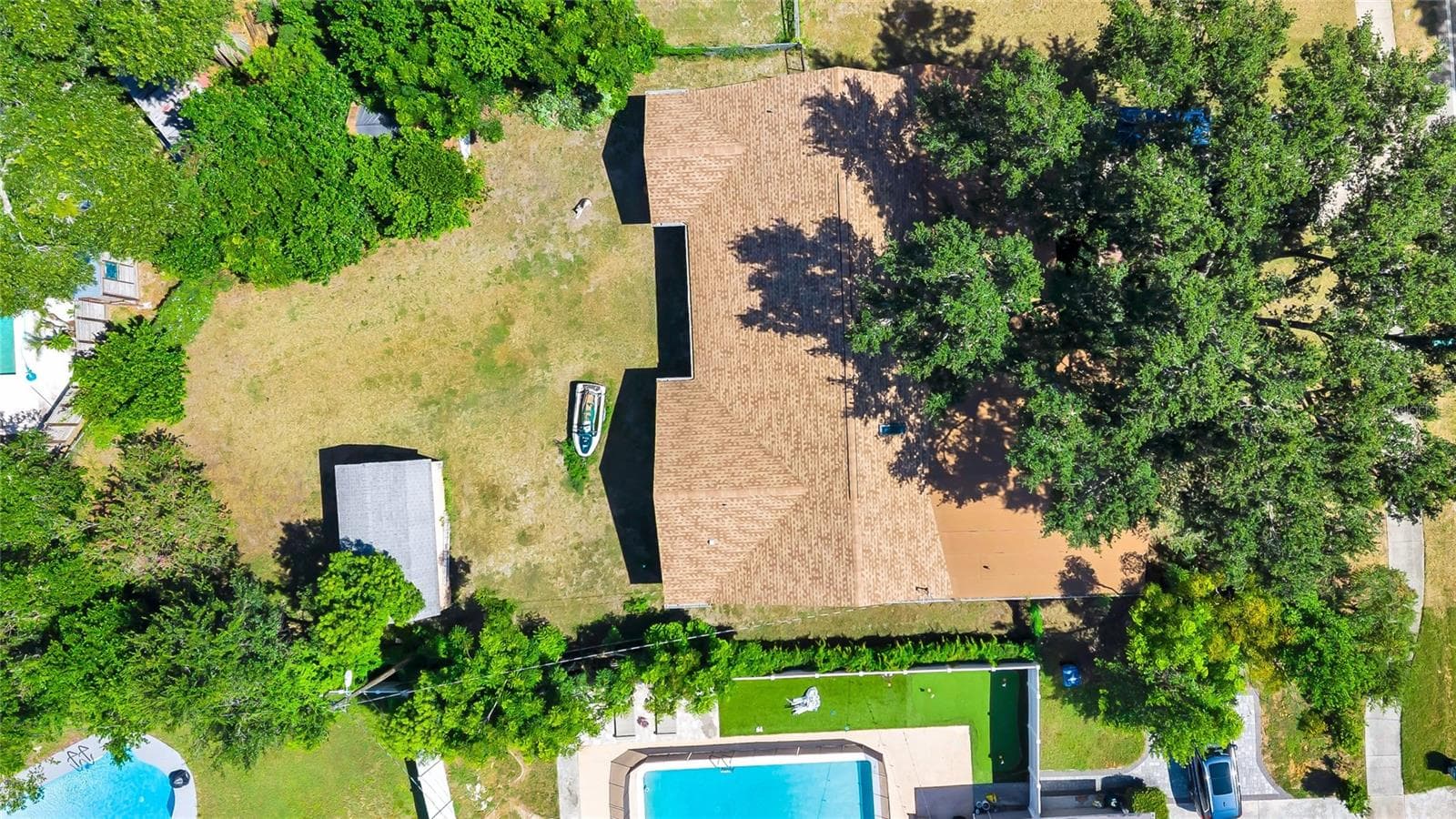 Aerial-Above Home - Newer Roof-3 years - 3126 S OSCEOLA AVE, ORLANDO