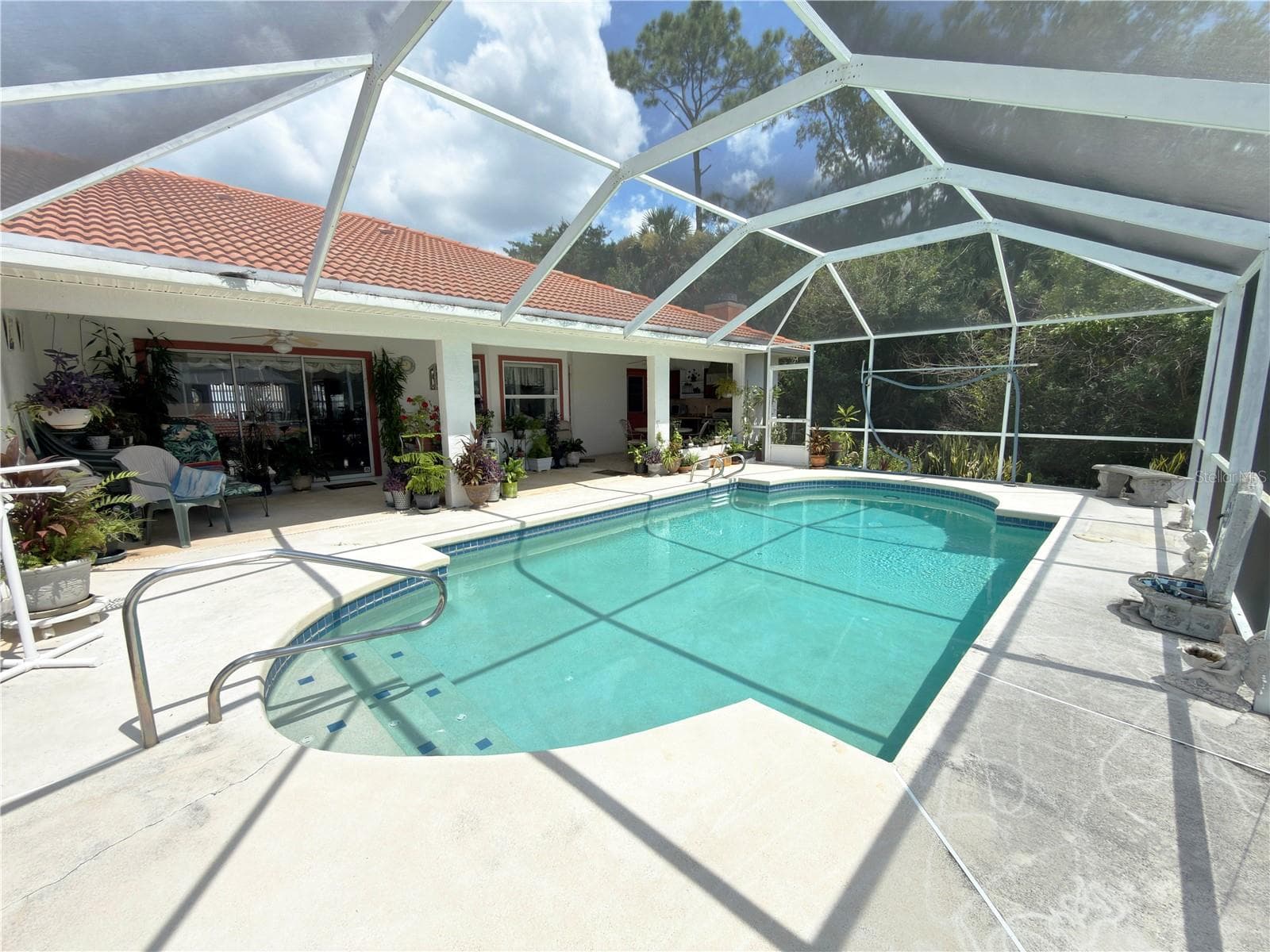 Pool in cage - 22 COLORADO DR, PALM COAST