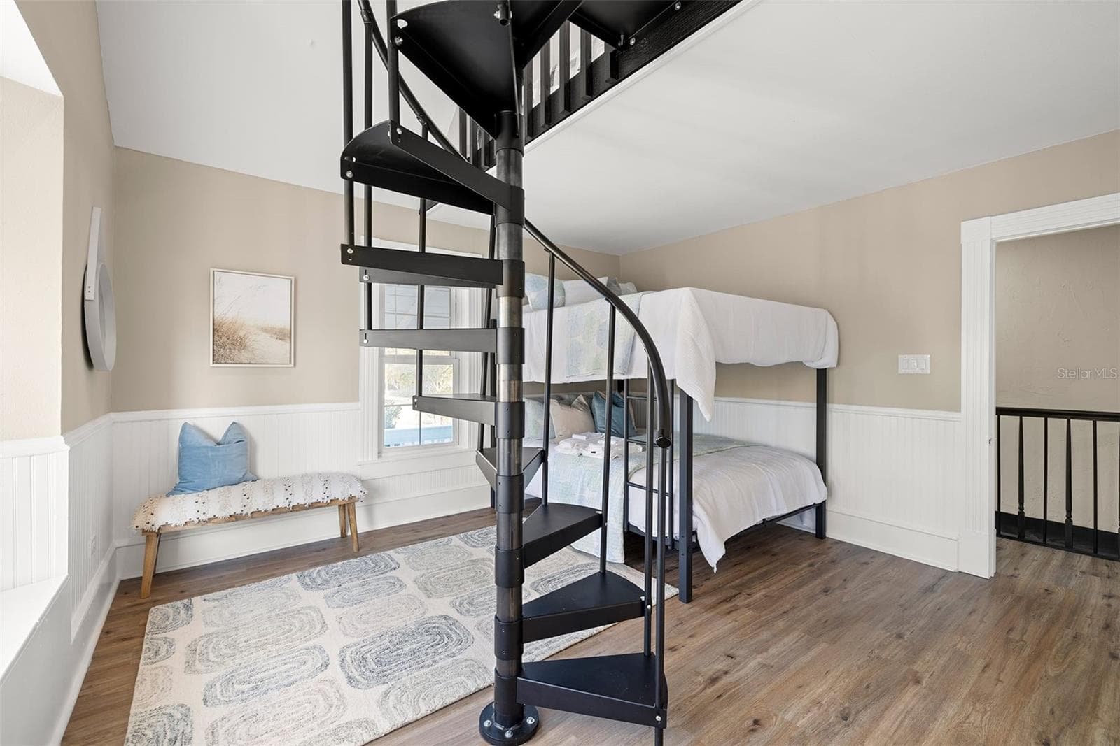 Bedroom 2 Upstairs Main house, bunk beds - 551 OMAHA ST, PALM HARBOR