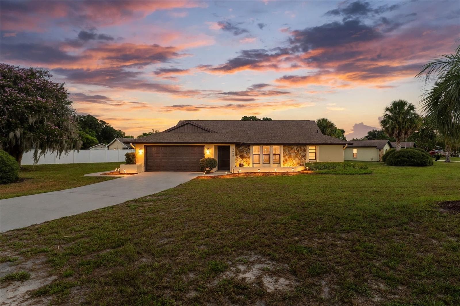 Twilight View of the Home - 9009 HEATHER BLVD, WEEKI WACHEE