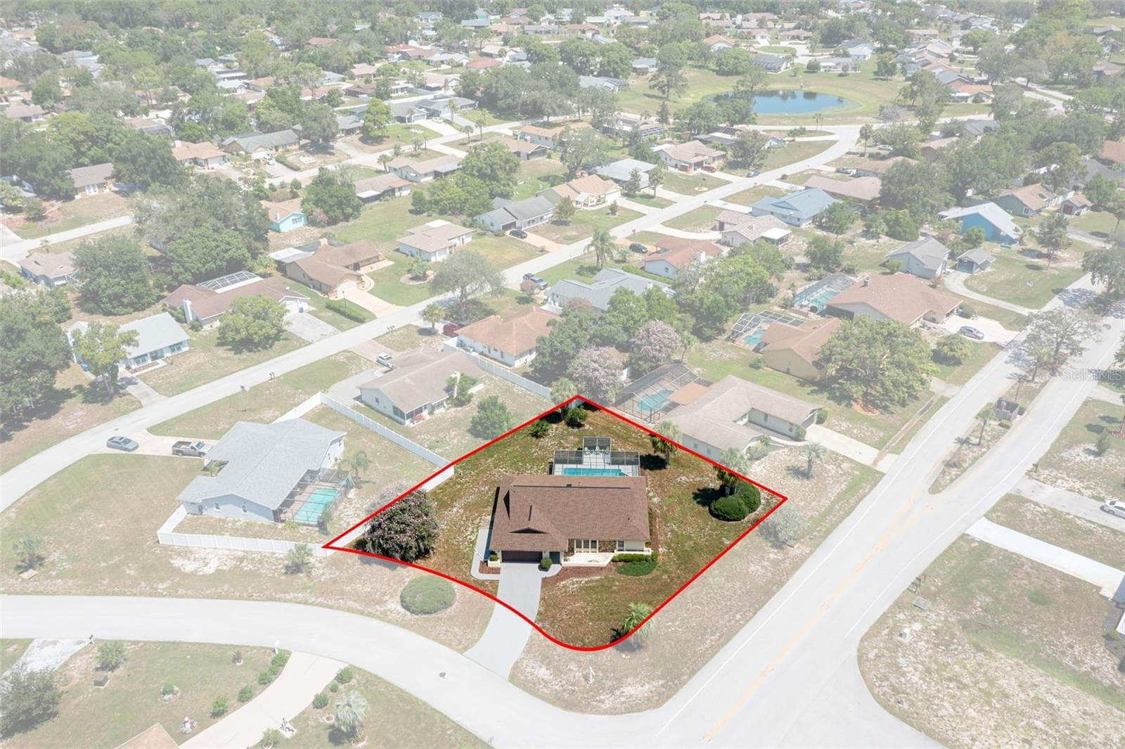 Outline of the property - 9009 HEATHER BLVD, WEEKI WACHEE